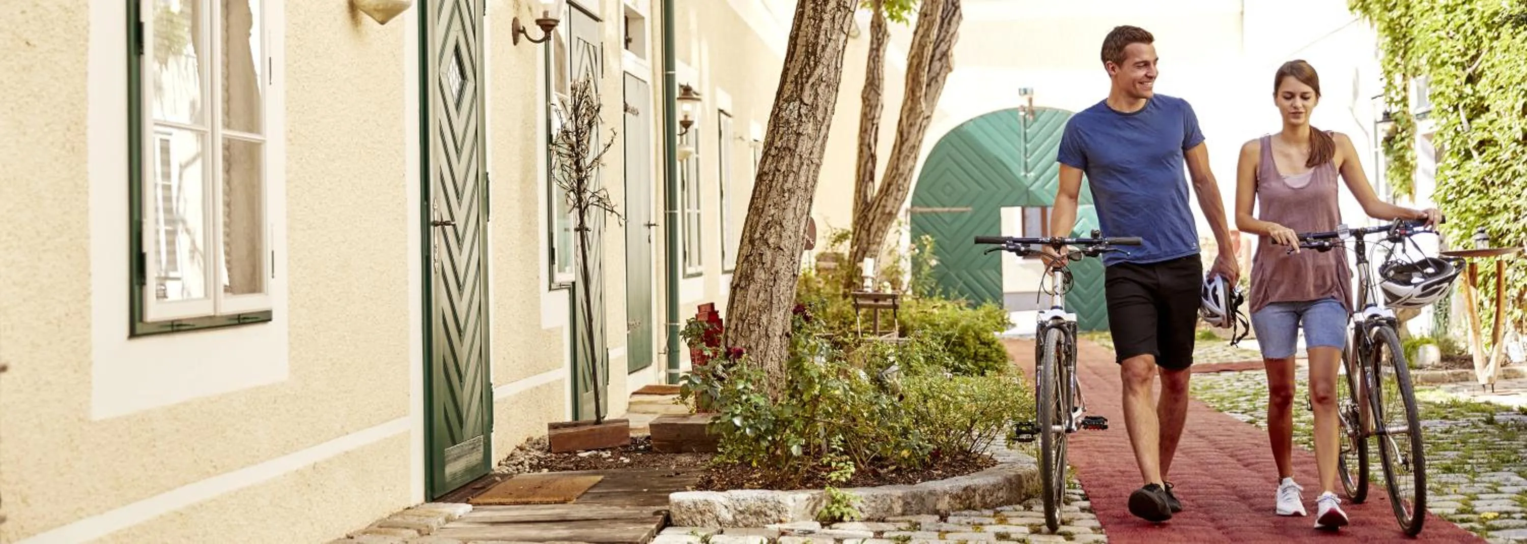 Inner courtyard view in Hotel Landhaus Moserhof