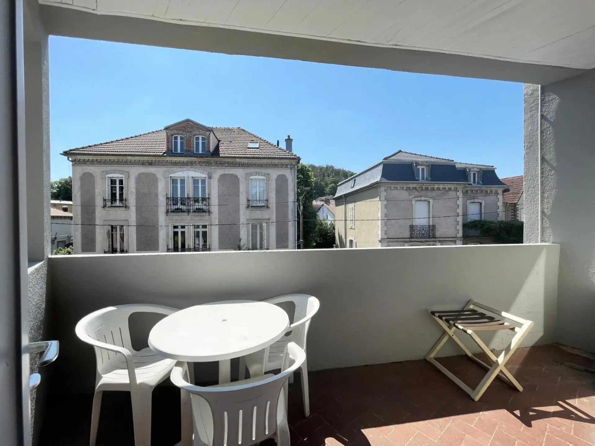 Balcony/Terrace in The Originals Access, Hôtel Arum, Remiremont (Inter-Hotel)