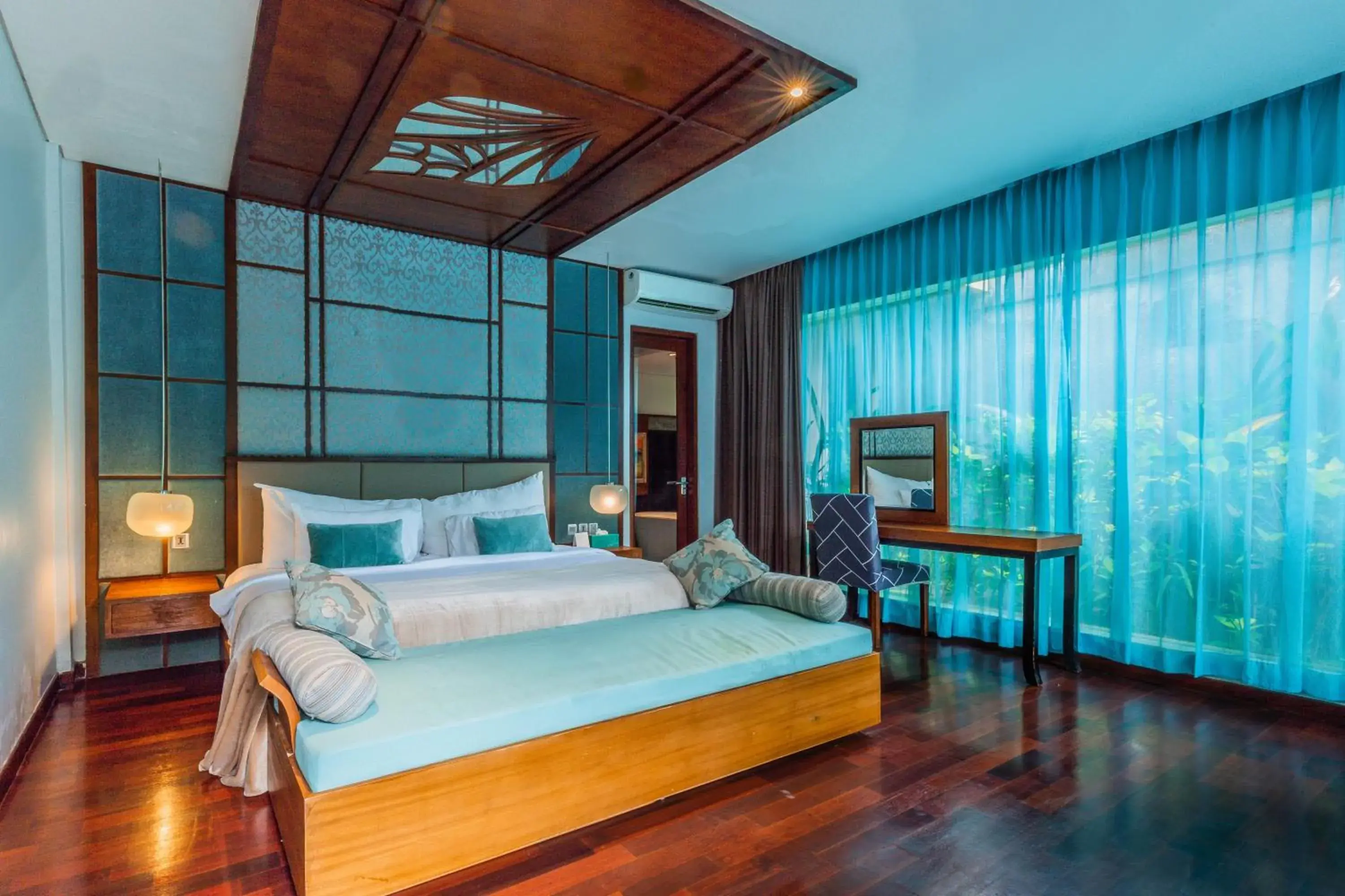 Bedroom, Bed in The Leaf Jimbaran Luxury Villas