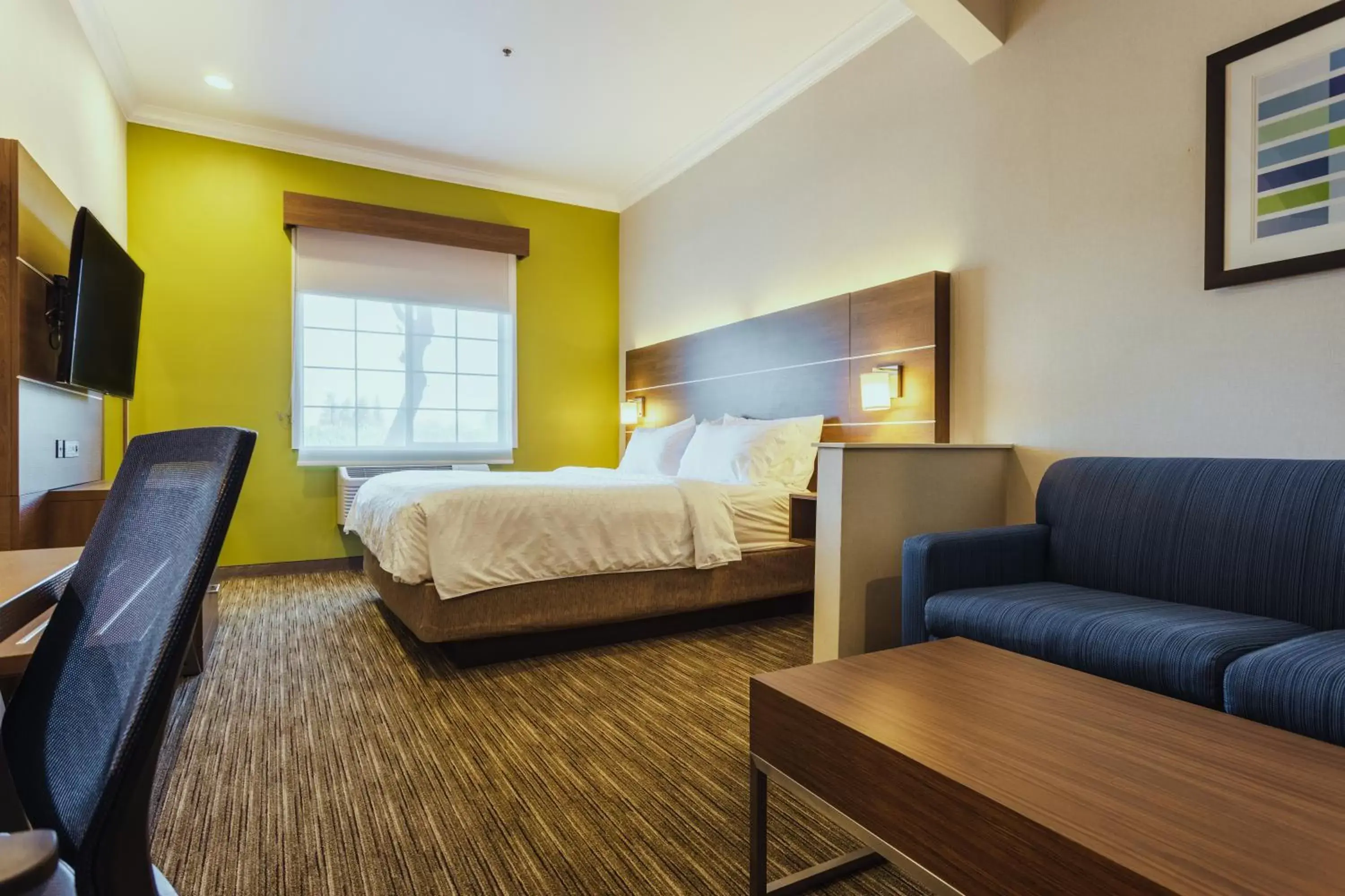 Bedroom in Holiday Inn Express Davis-University Area, an IHG Hotel