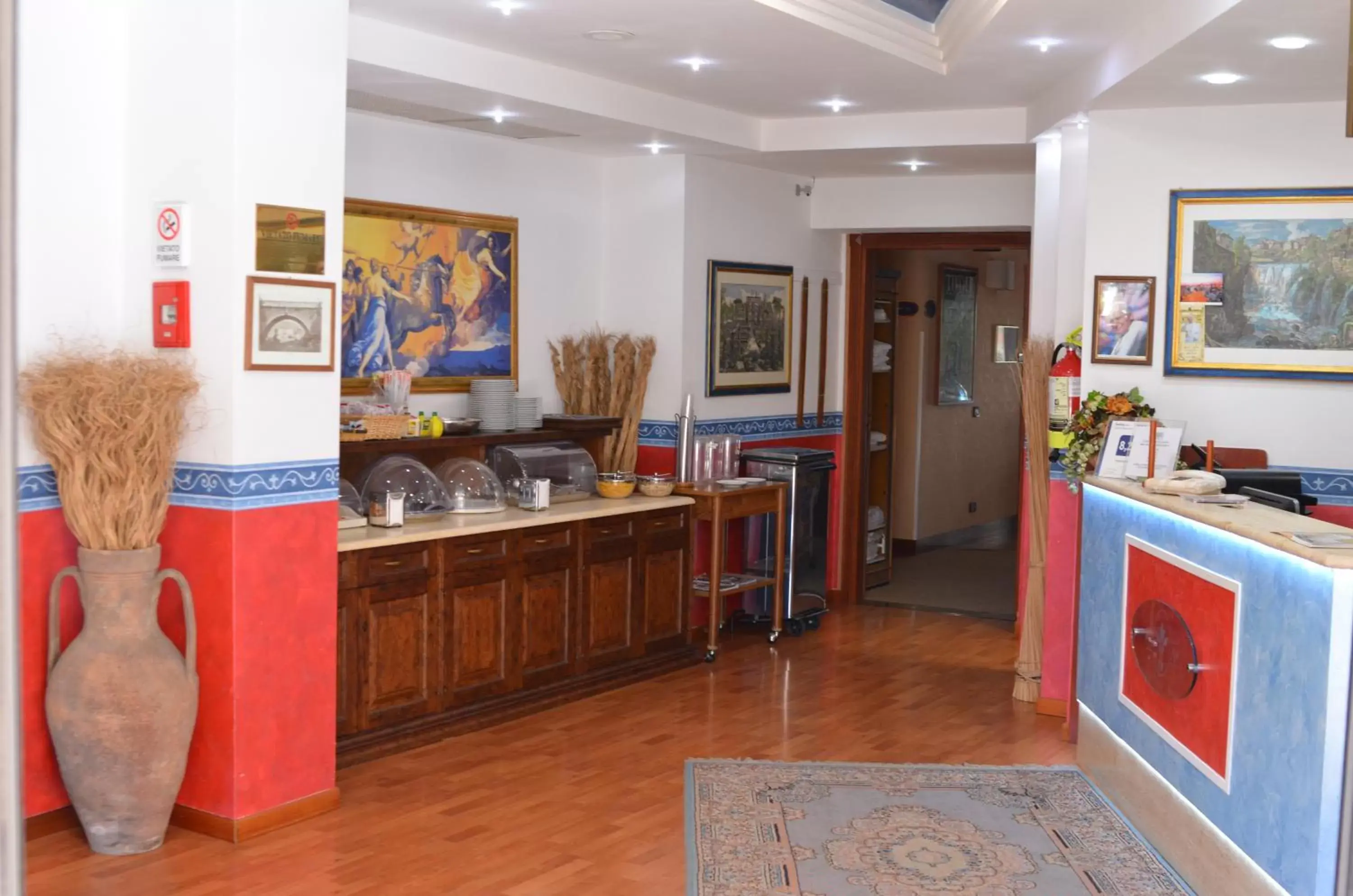 Lobby or reception in Hotel Aurora Lobby or reception in Hotel Aurora