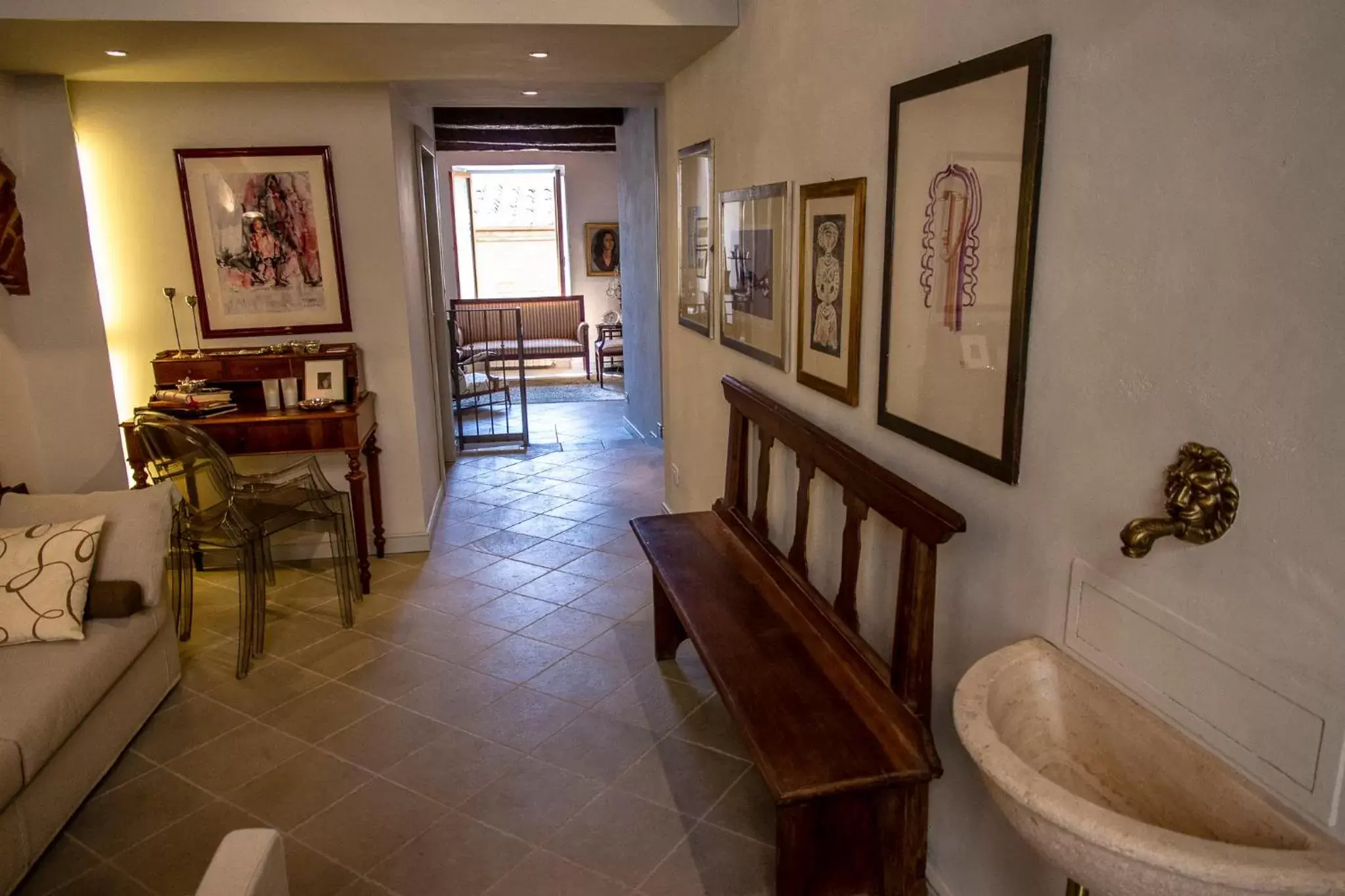 Living room in Casina Mazzuoli