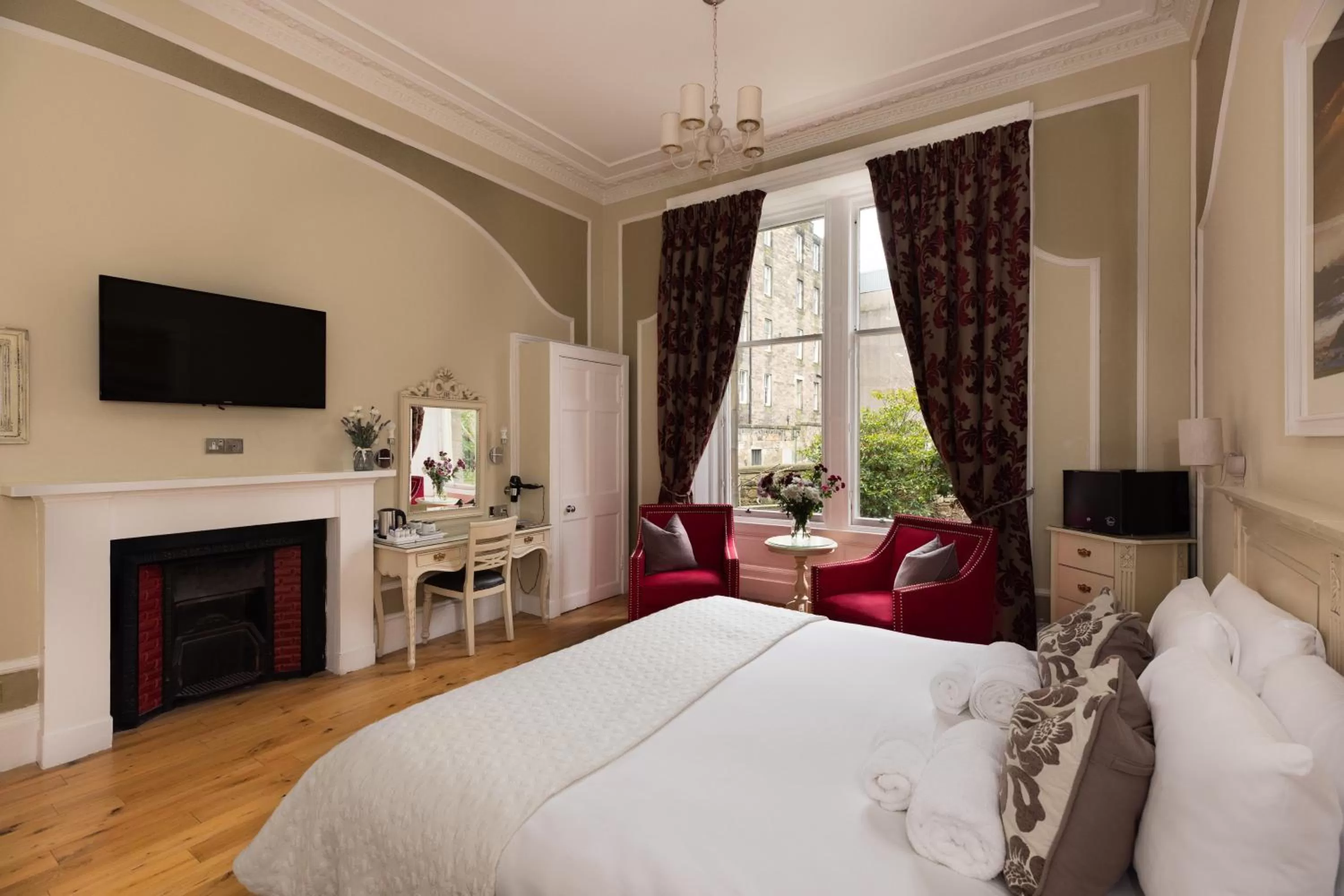 Bed in The Haymarket Hotel