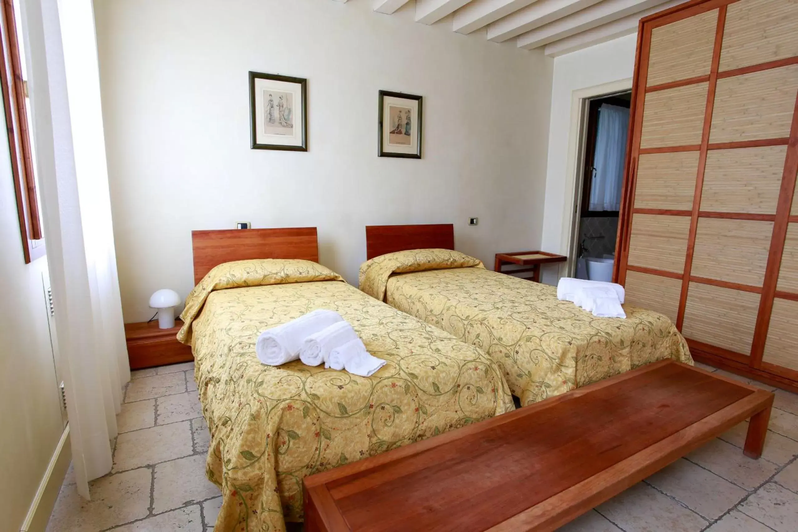 Bed in Relais Villa Selvatico
