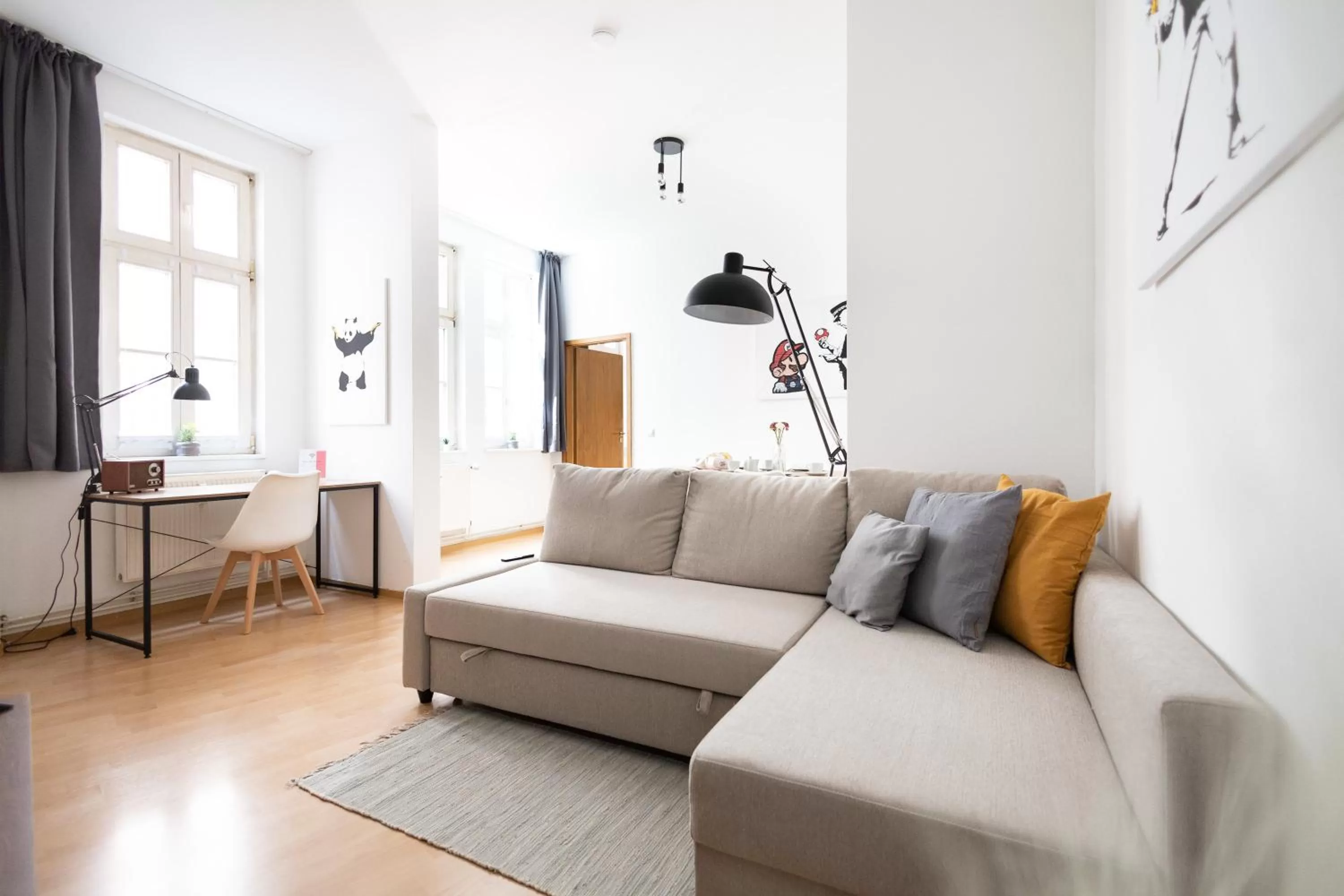 Living room in Apartments an der Oper - Innenstadt - Zentral - Küche - Wifi - Powered by Ko-Living