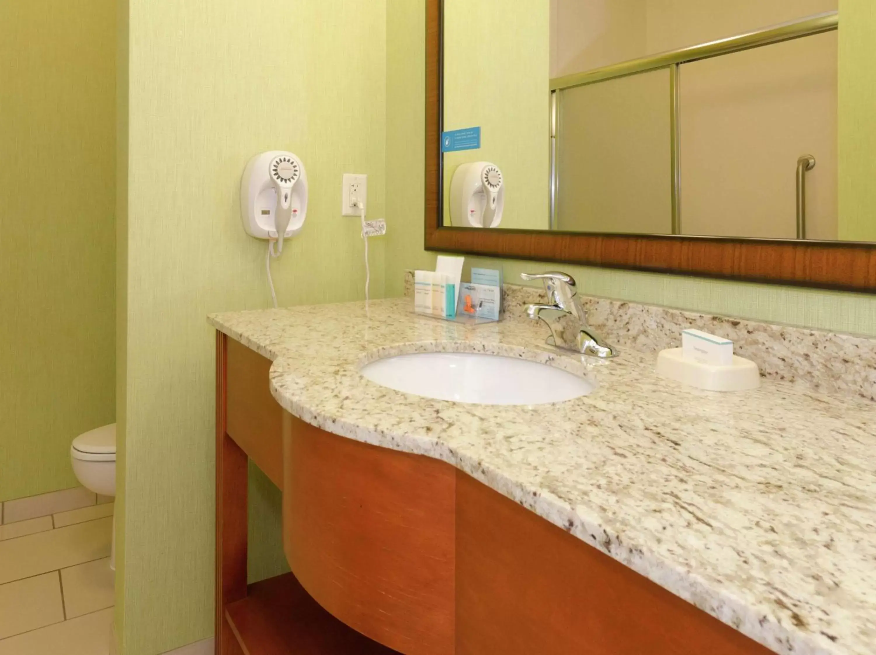 Bathroom in Hampton Inn Hickory Bathroom in Hampton Inn Hickory