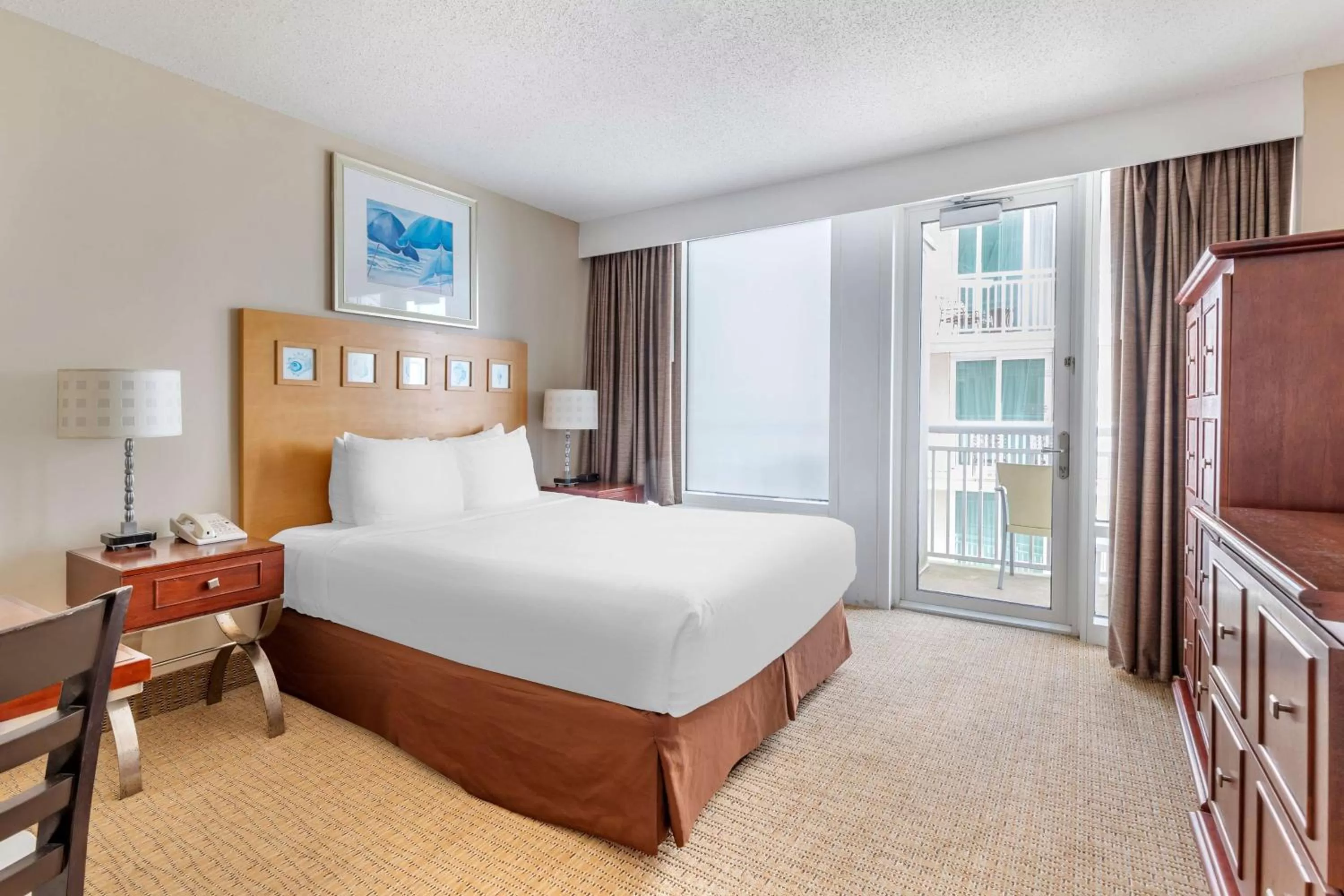 Bed in Hilton Vacation Club Ocean Beach Club Virginia Beach