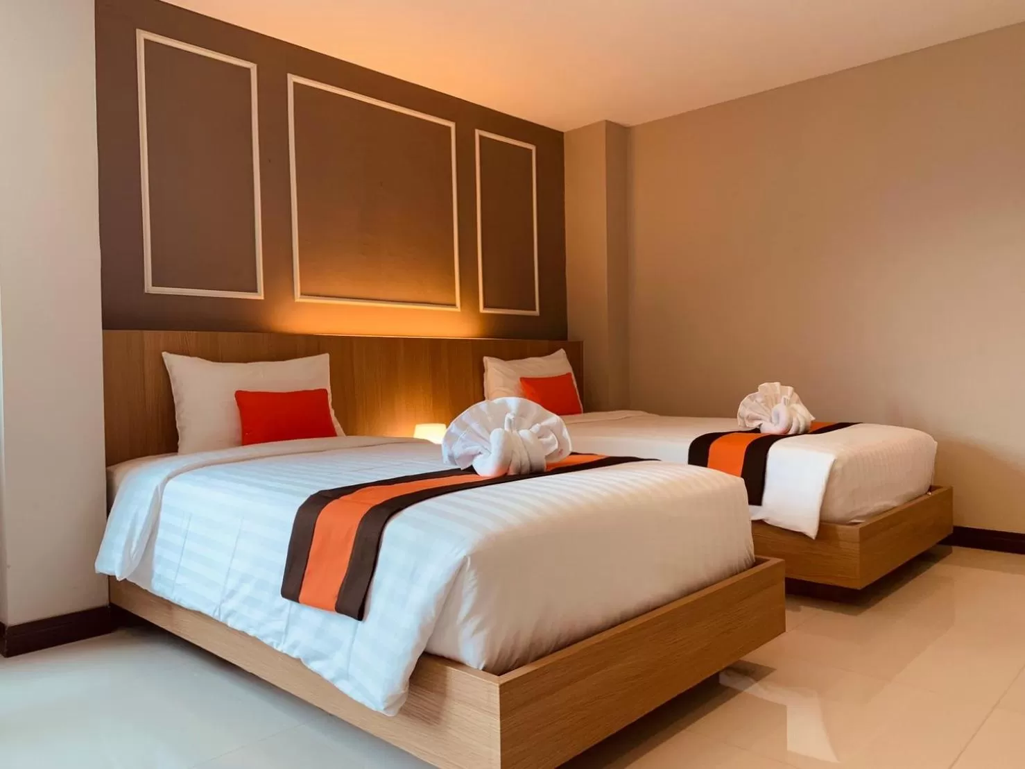 Bed in De Hug Hotel & Residence
