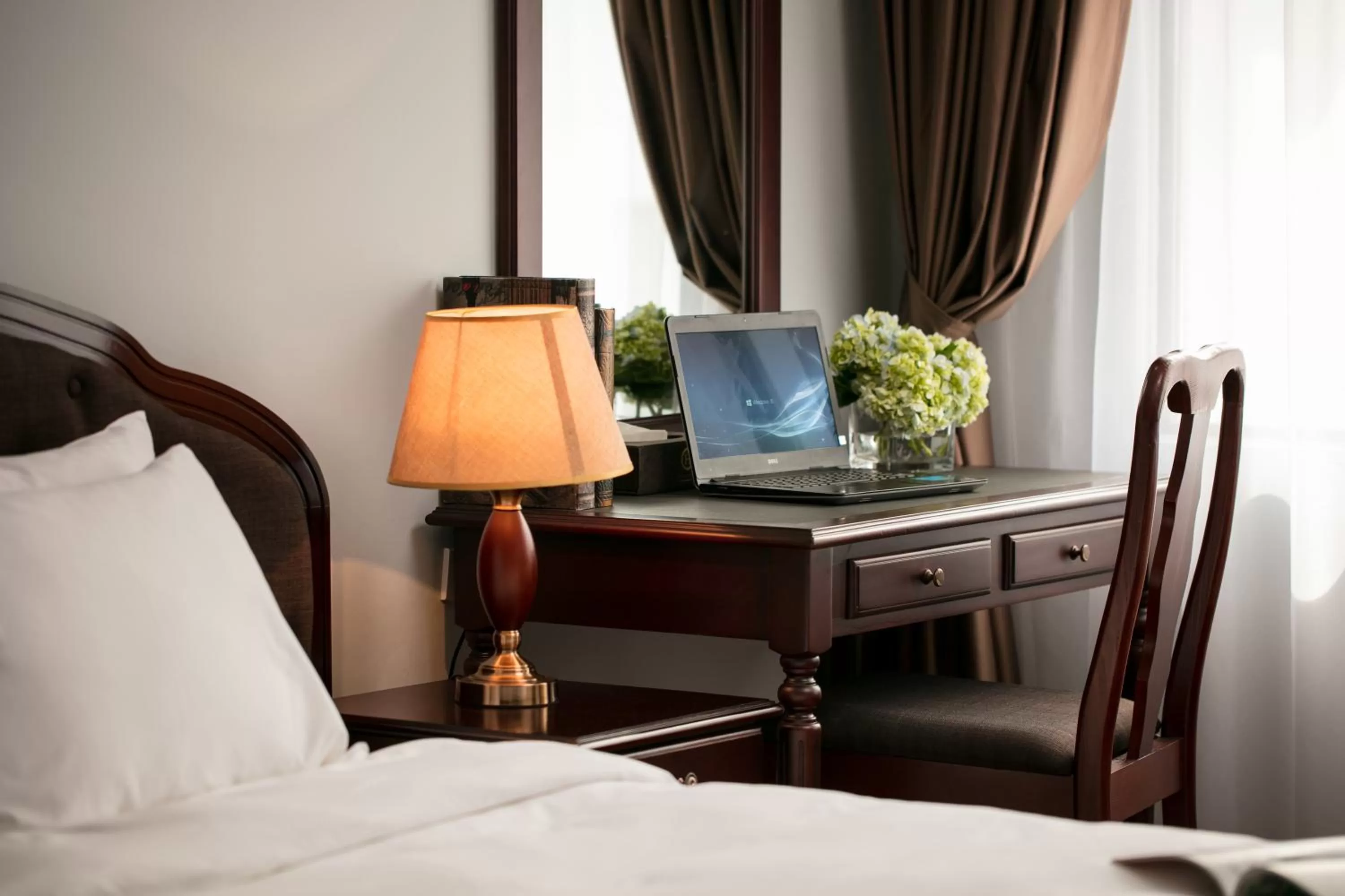 Decorative detail, Bed in Halais Hotel