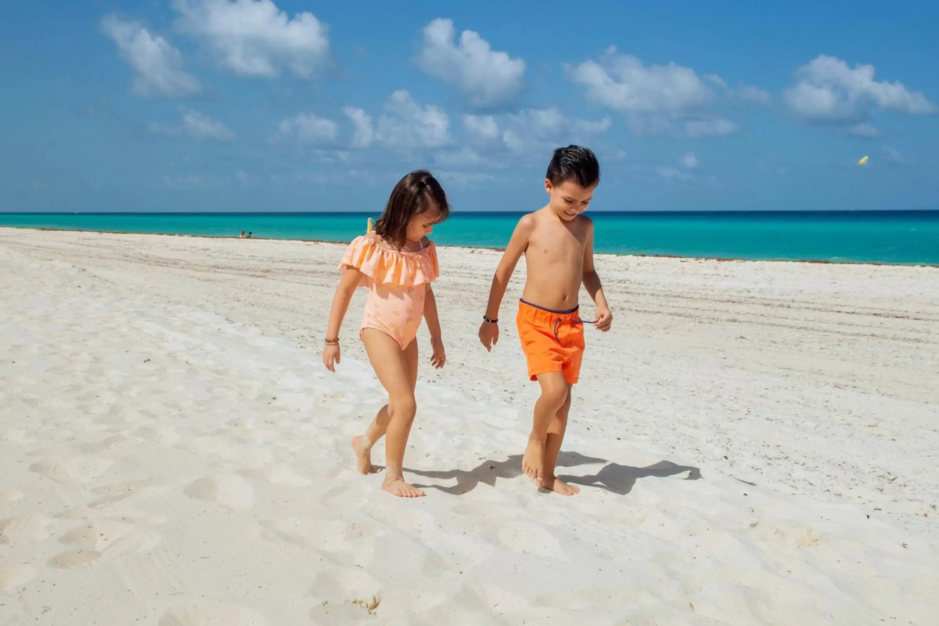 People, Beach in Wyndham Grand Cancun All Inclusive Resort & Villas
