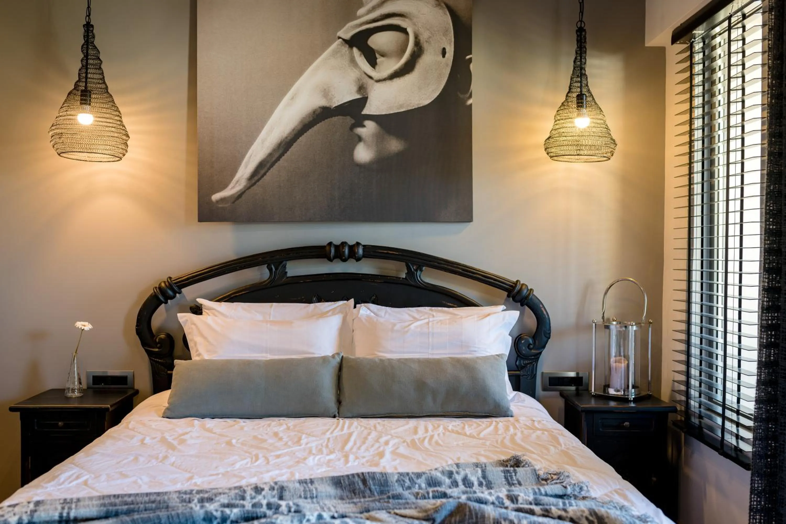 Bed in Anthemion Suites and Villas