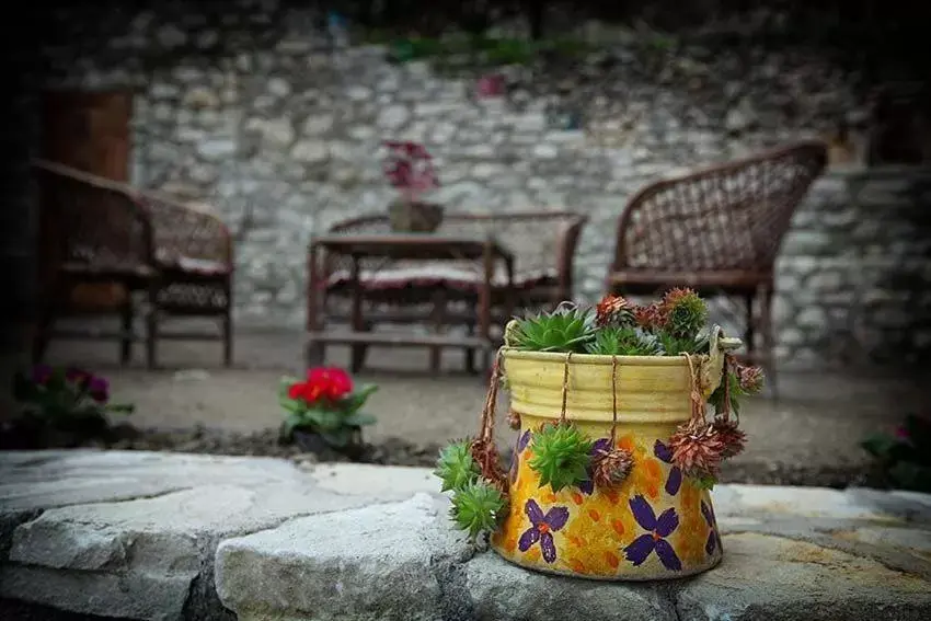 Patio, BBQ Facilities in Dadibra Konak Hotel