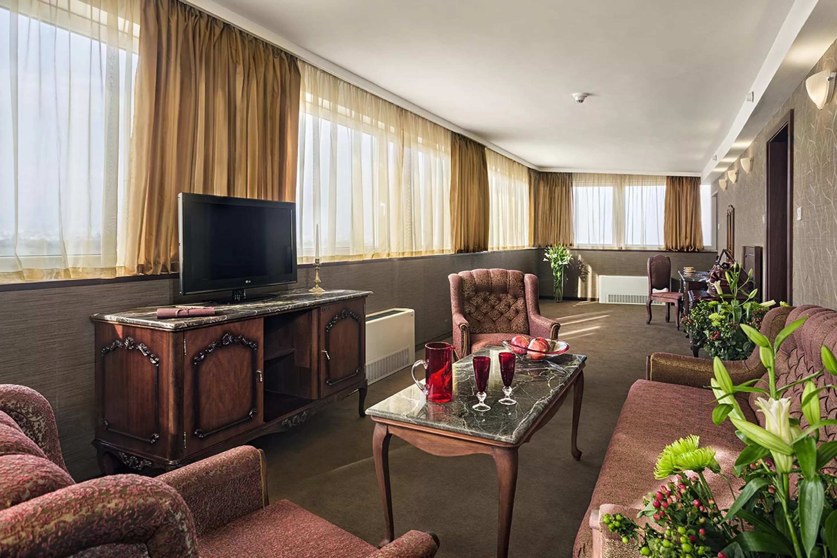 Living room in Park Hotel Moskva