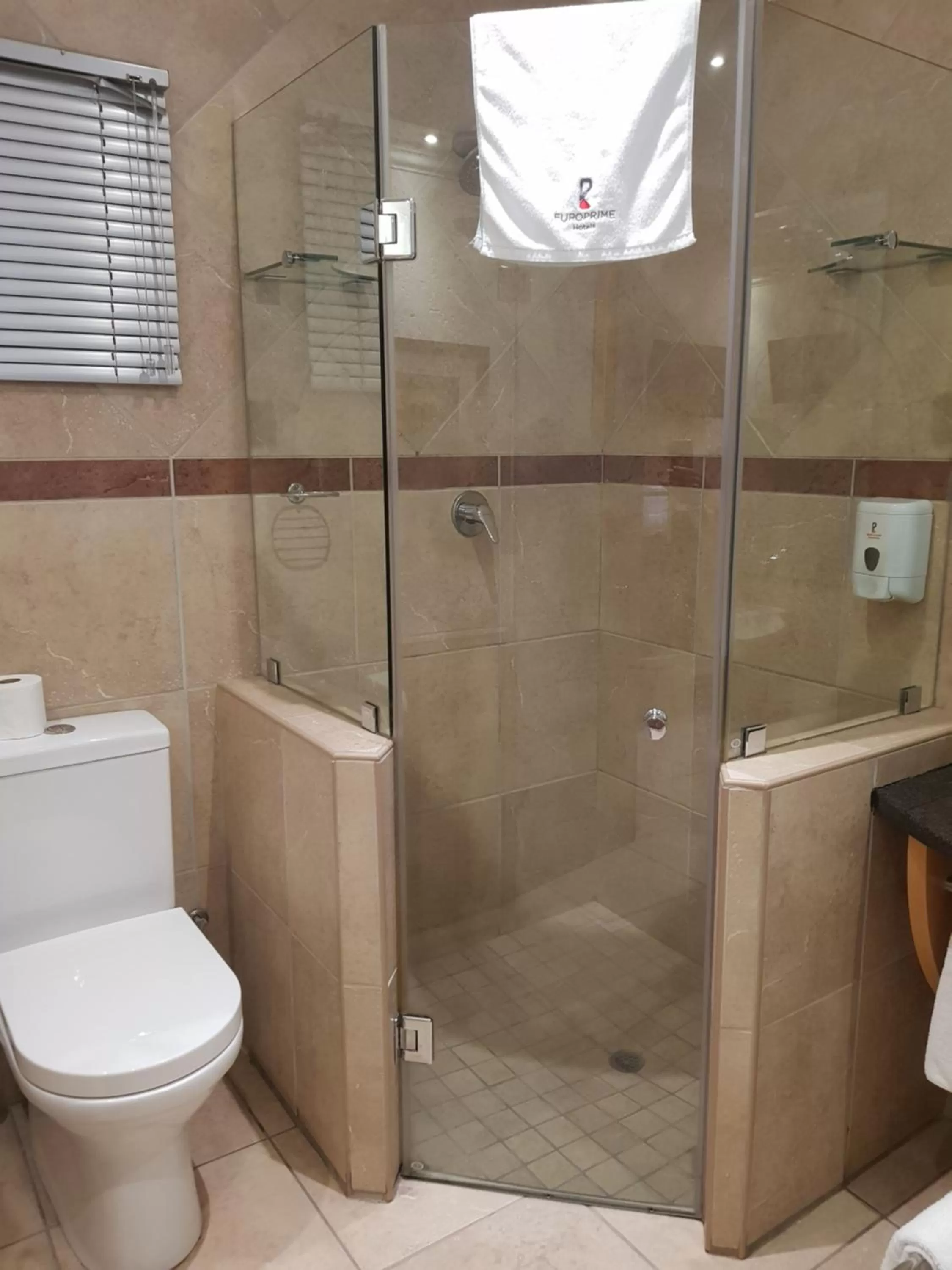 Shower in Europrime Hotel