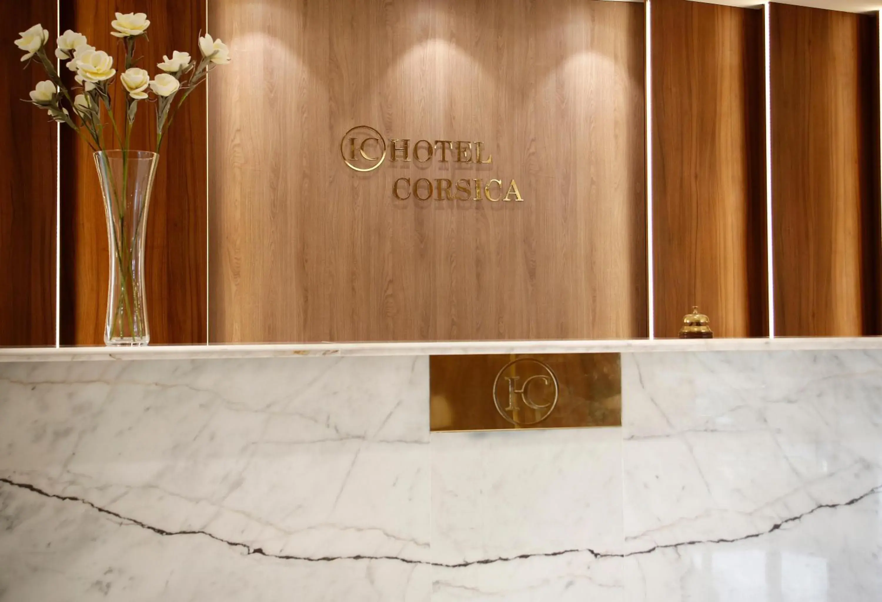 Lobby or reception, Property Logo/Sign in HOTEL CORSICA