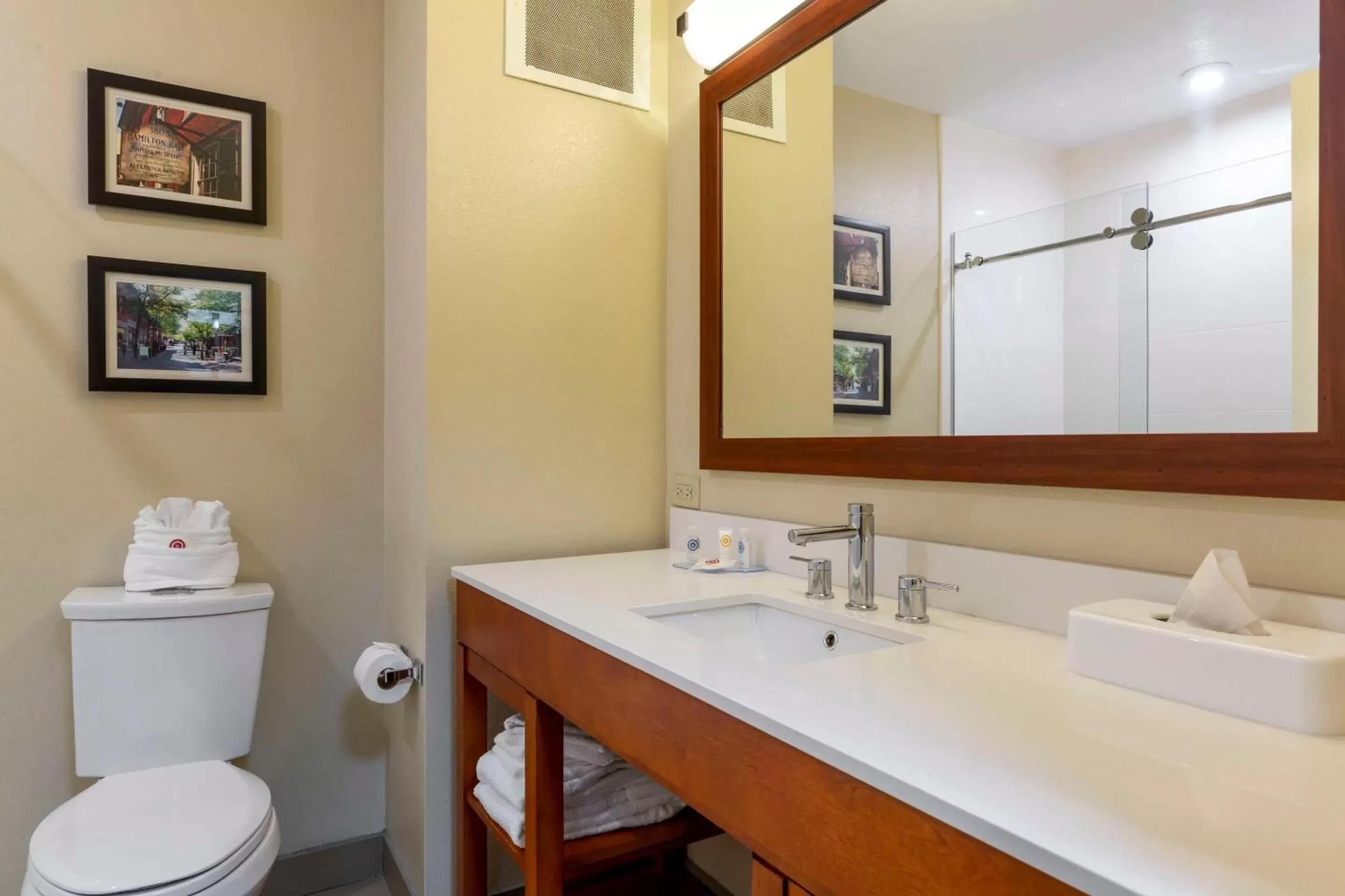 Bedroom, Bathroom in Comfort Inn Danvers - Boston North Shore