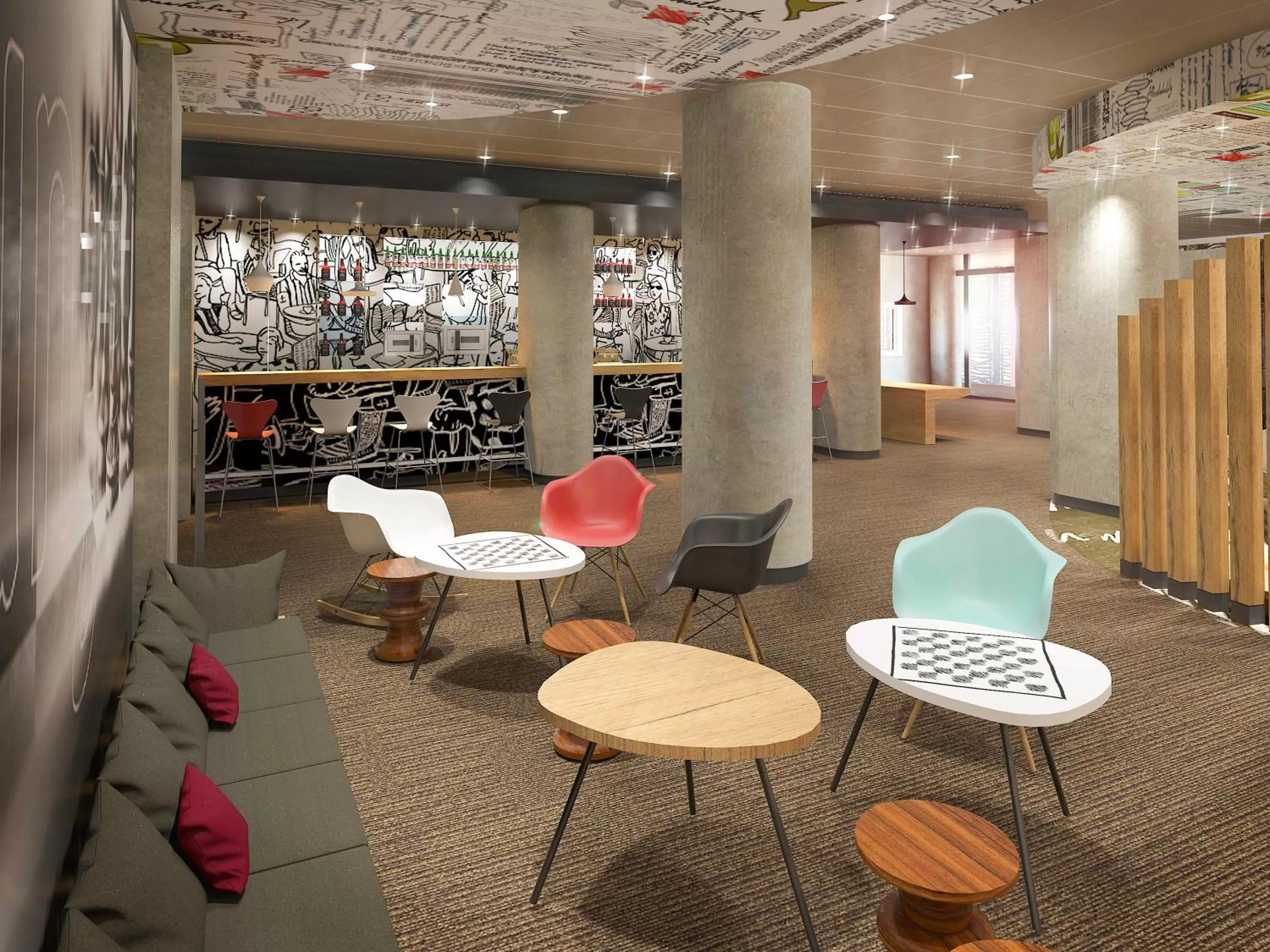 Lounge or bar in Ibis Wroclaw Centrum
