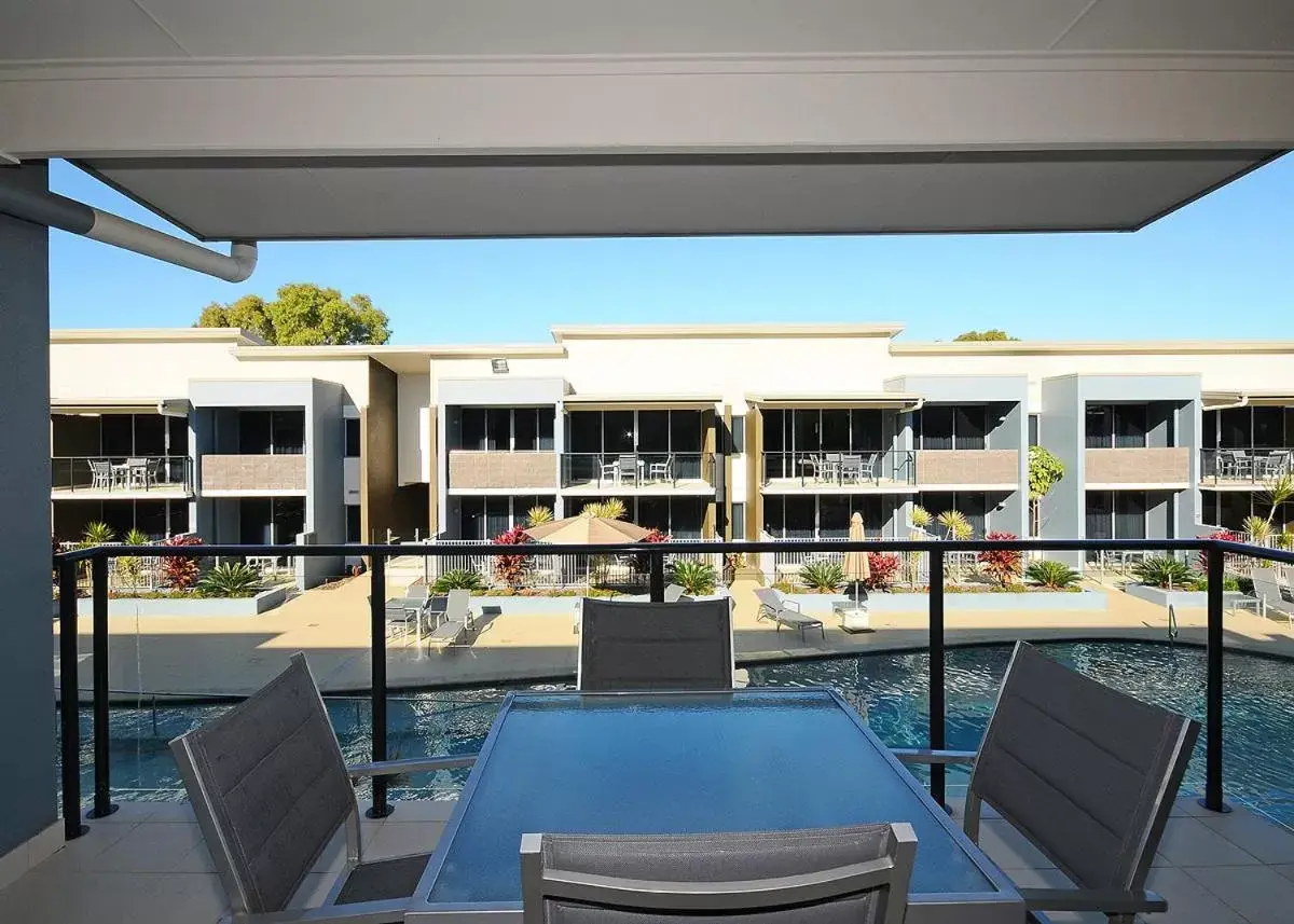 Balcony/Terrace, Pool View in Ramada by Wyndham Hervey Bay