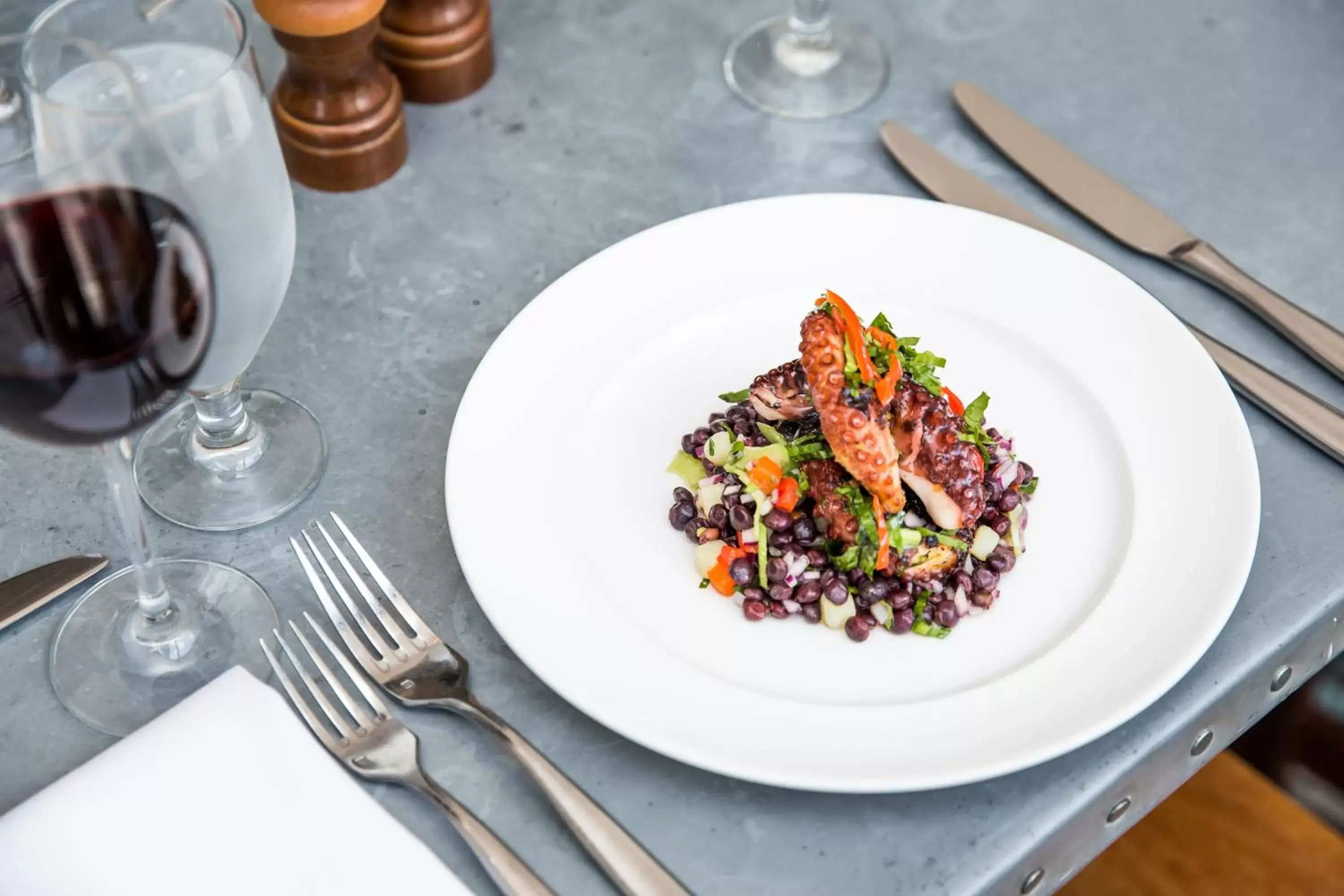 Food close-up in American Trade Hotel