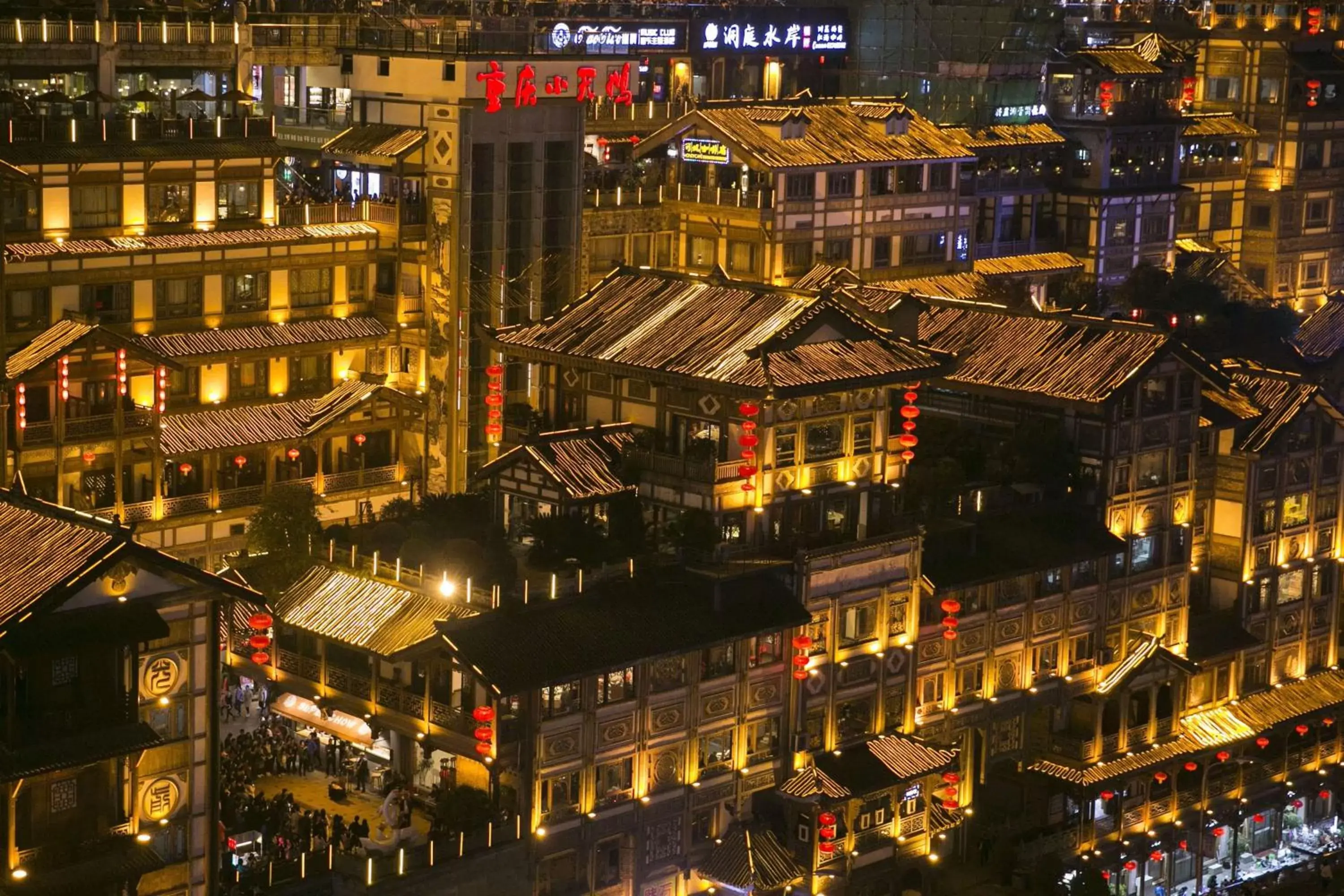 Property building, Bird's-eye View in Hilton Chongqing