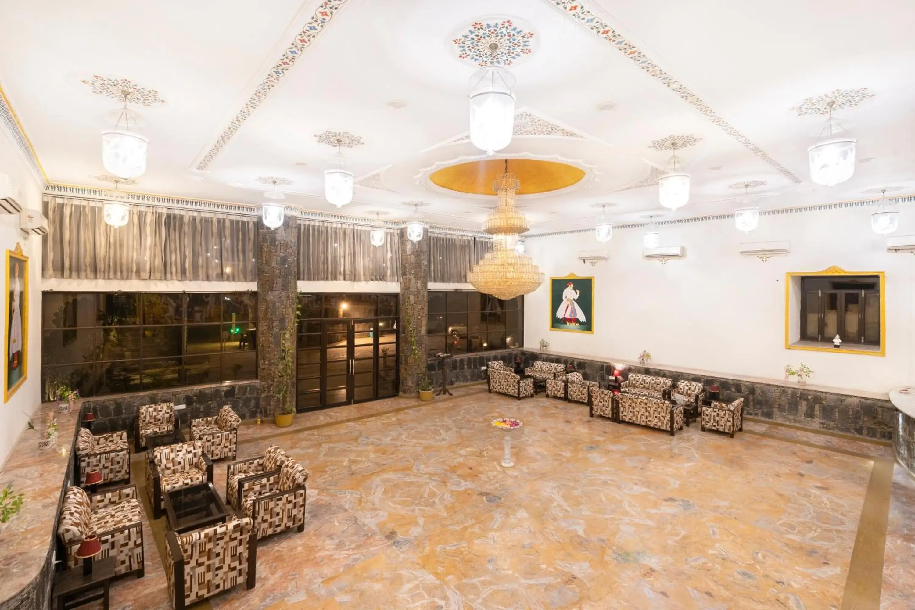Lobby or reception in The Amargarh Lobby or reception in The Amargarh