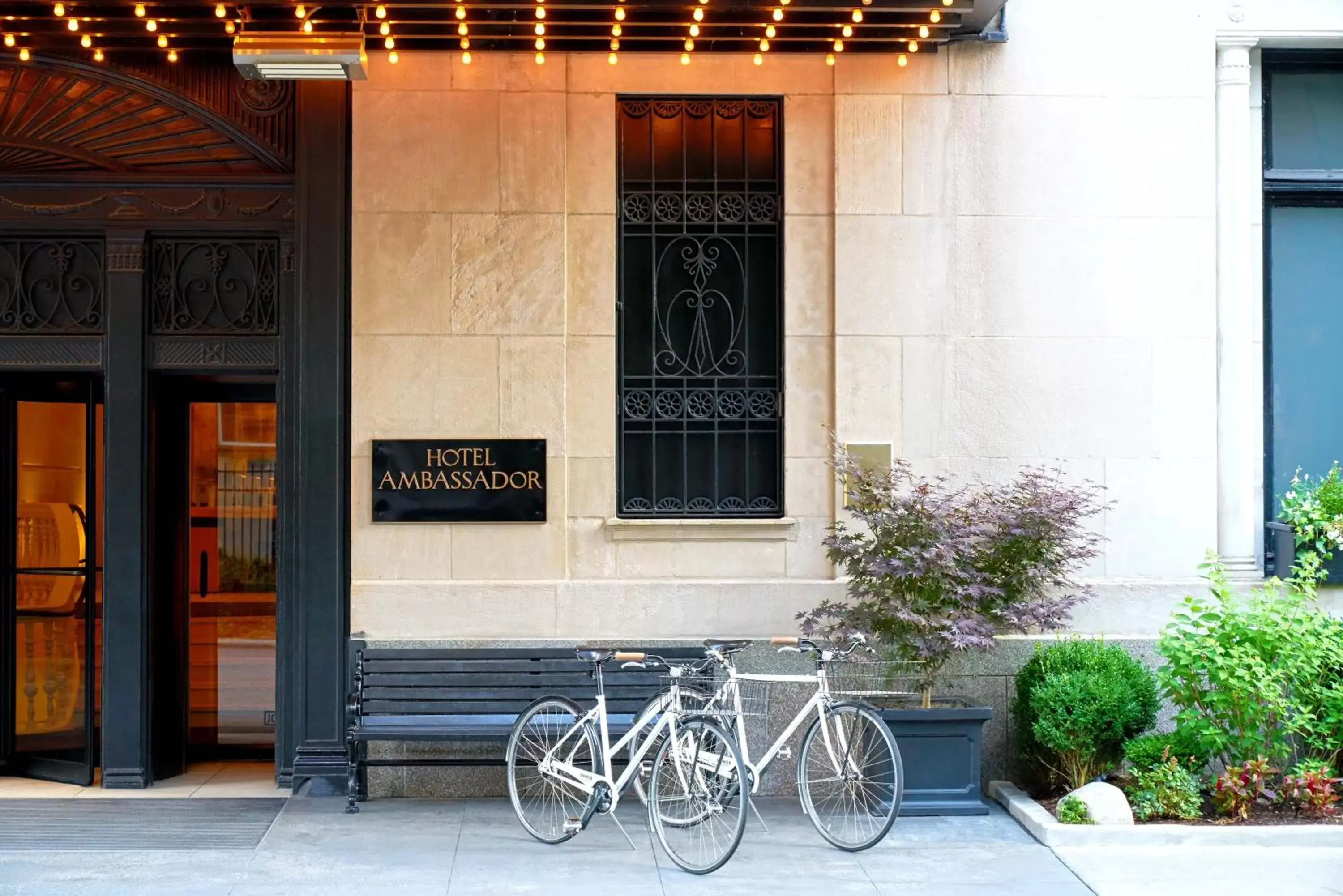 Facade/entrance in Ambassador Chicago, part of JdV by Hyatt