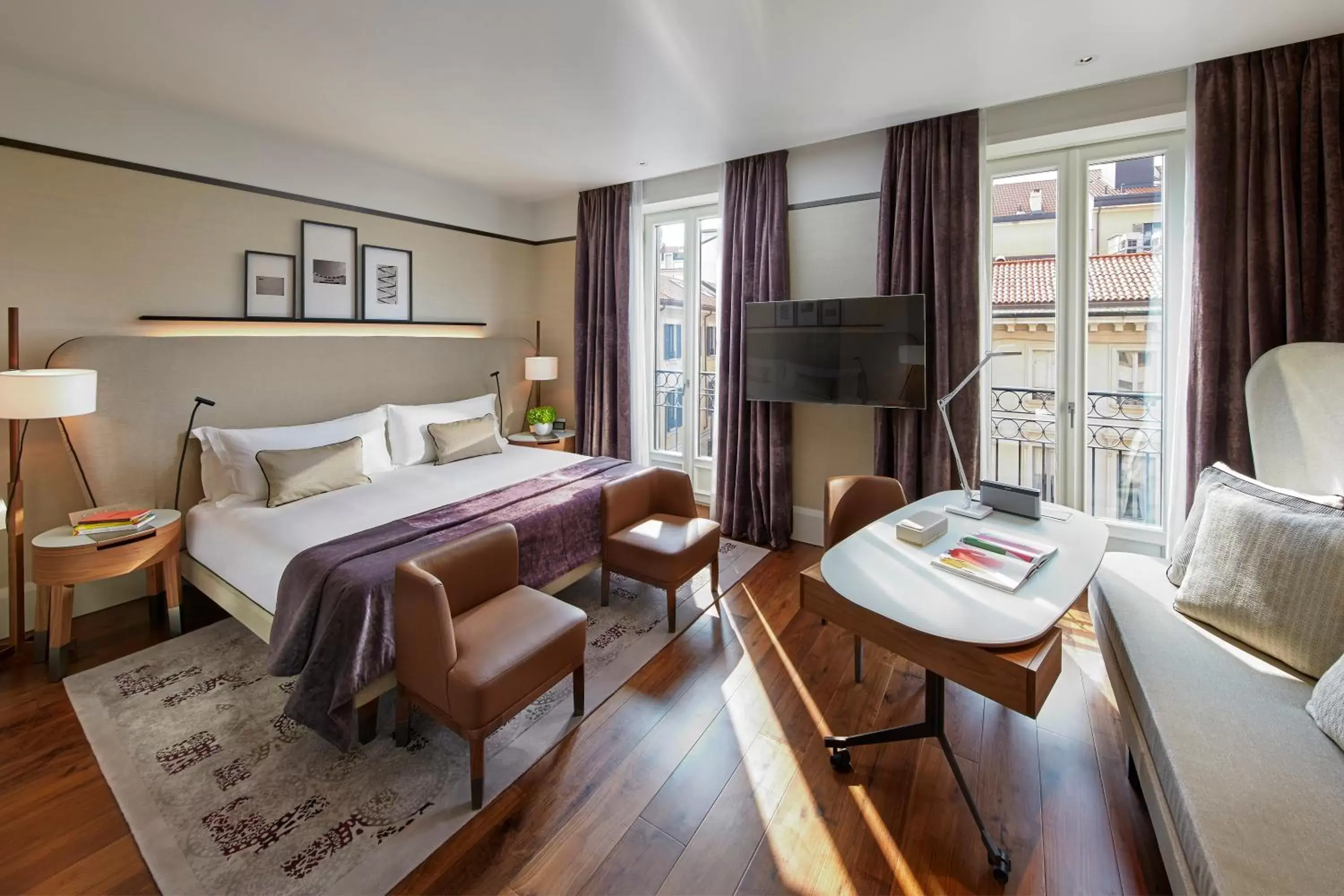 Bedroom in Mandarin Oriental, Milan