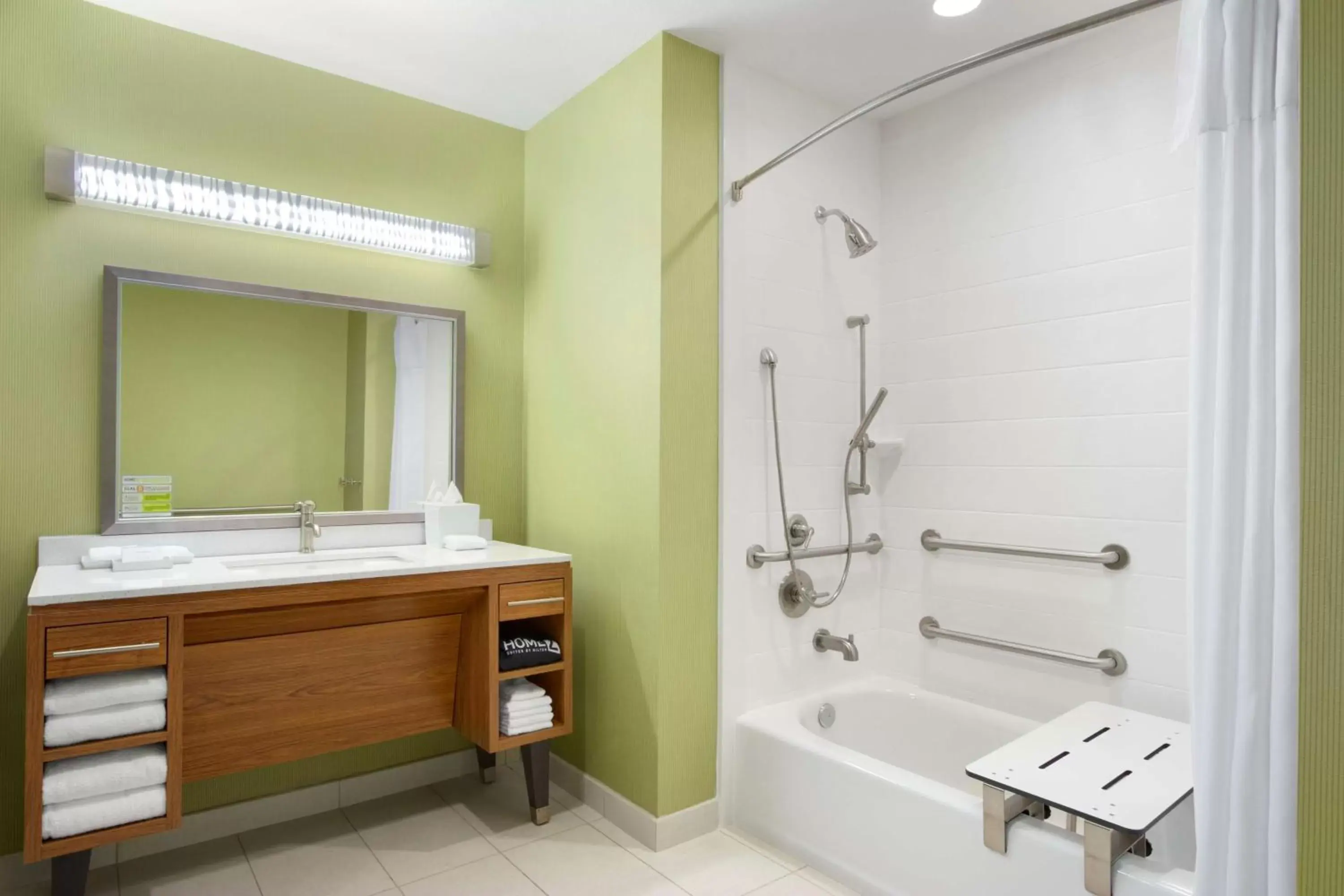 Bedroom, Bathroom in Home2 Suites by Hilton Houston Stafford - Sugar Land