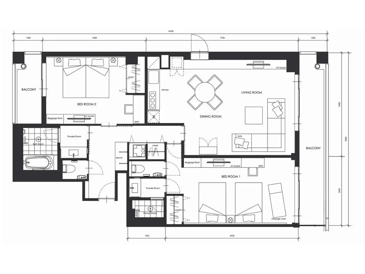 Other, Floor Plan in Winery Hotel and Condominium HITOHANA