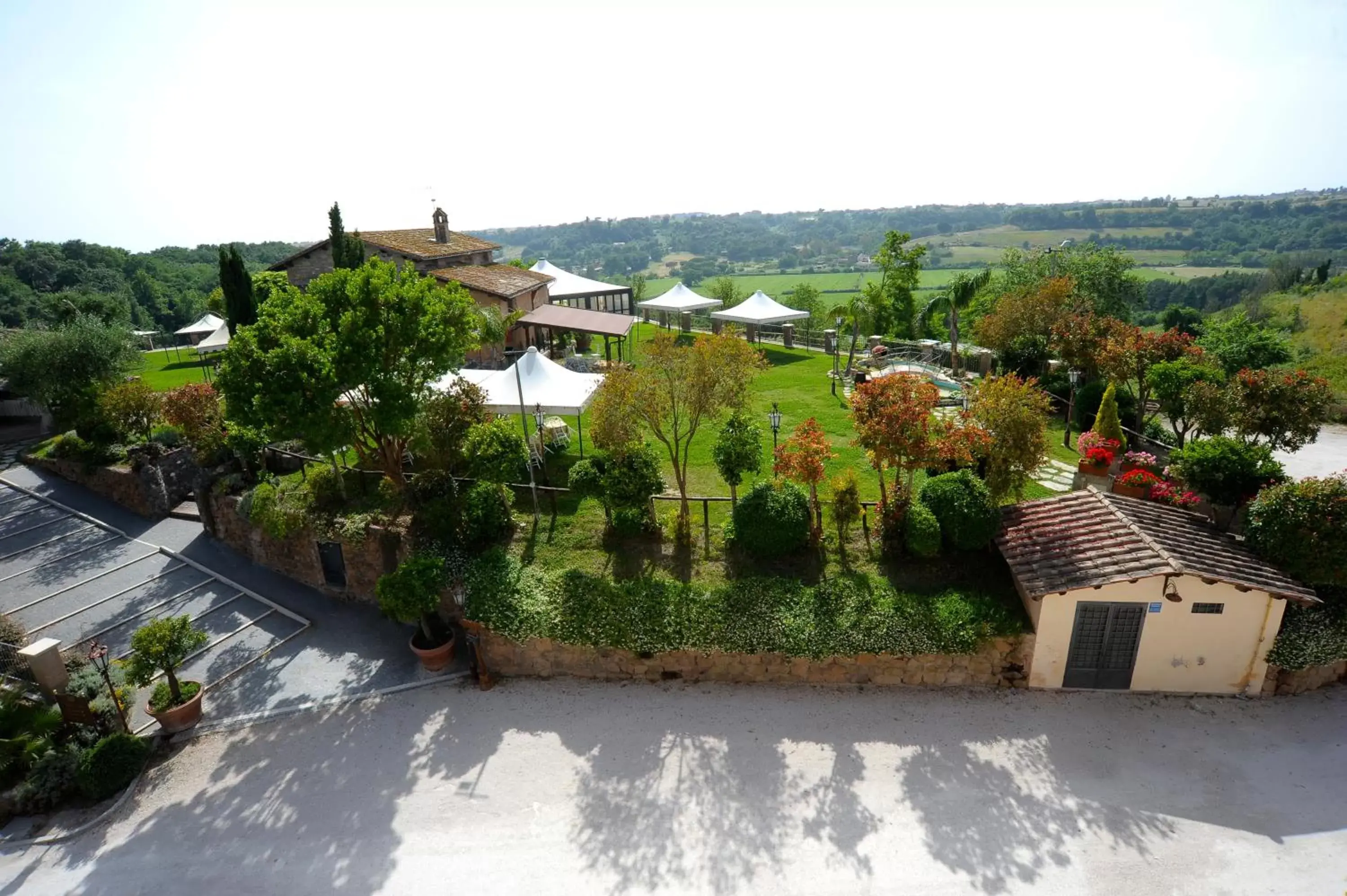 Bird's eye view in Relais Castrum Boccea