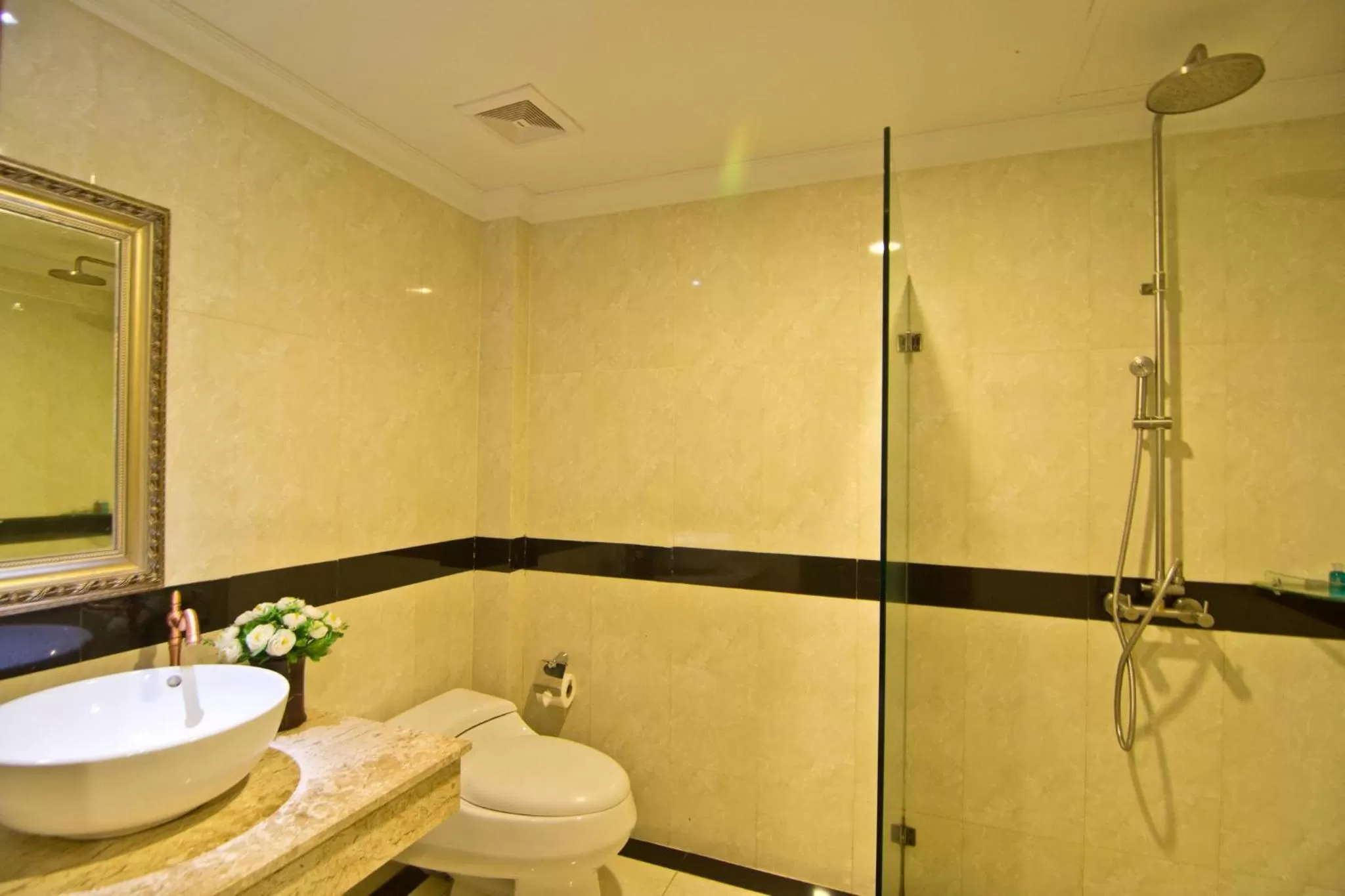 Bathroom in LK Mantra Pura Resort