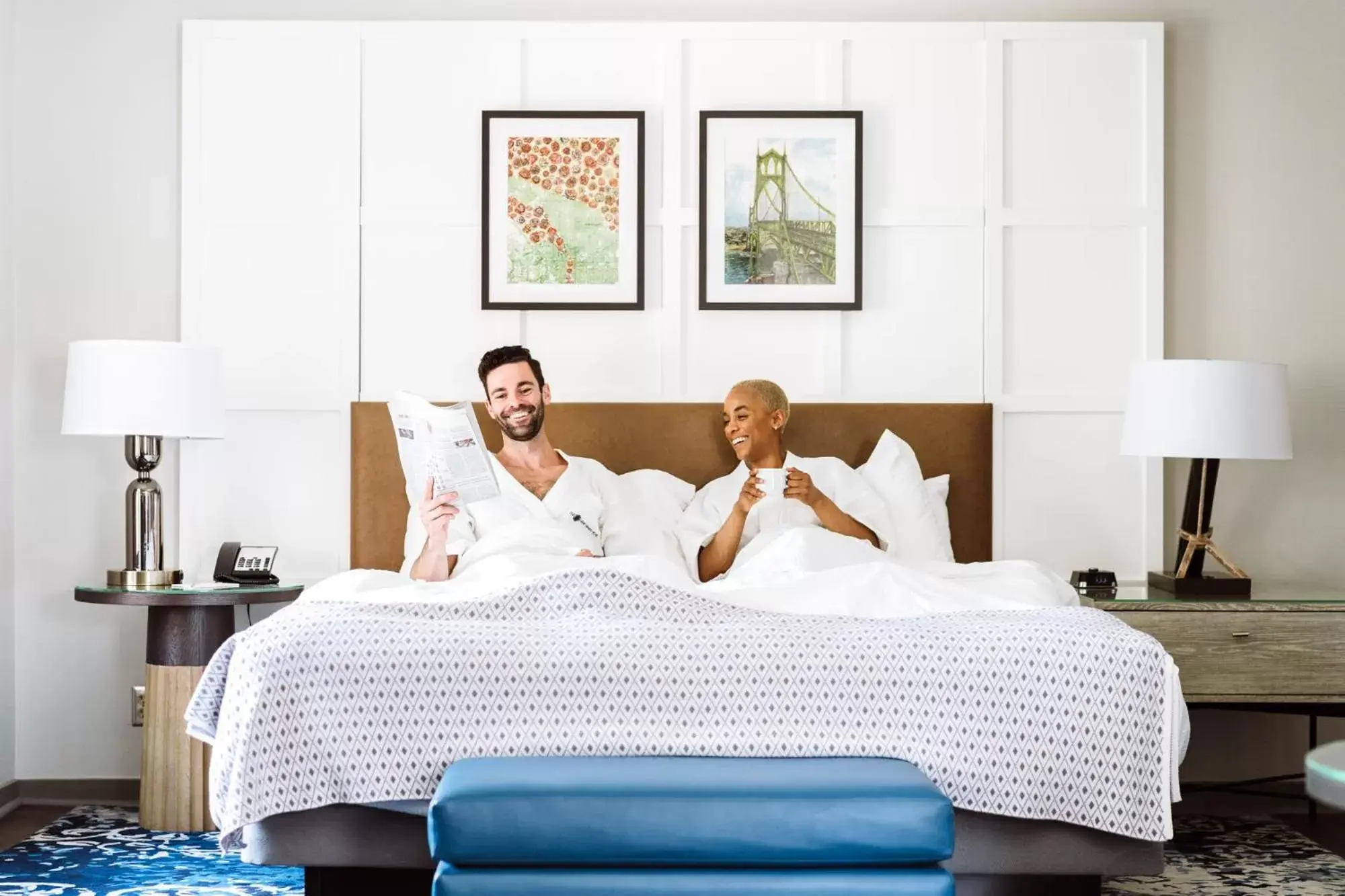 Queen Guestroom in Heathman Hotel Queen Guestroom in Heathman Hotel