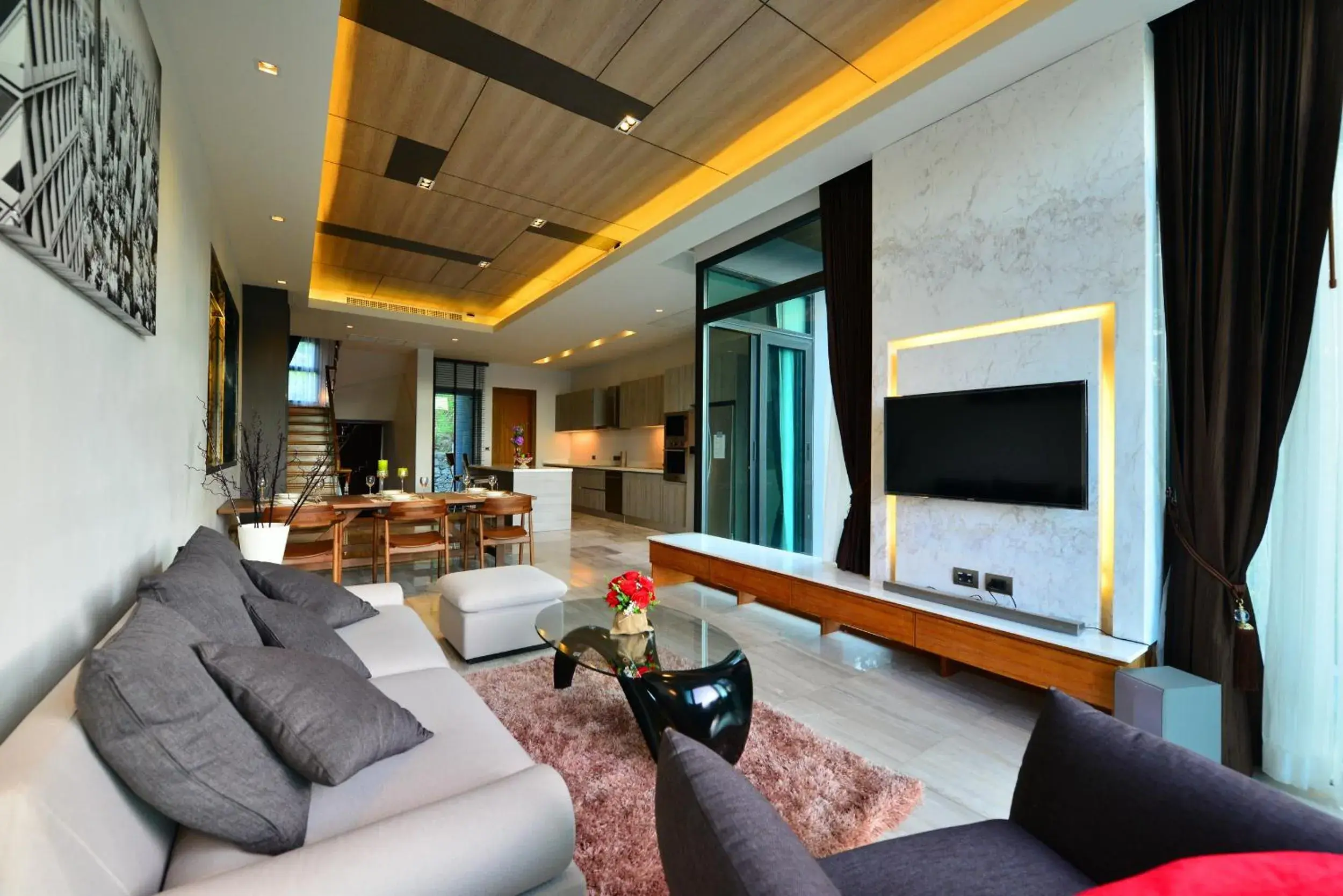 Living room in Bukit Pool Villas - SHA Extra Plus Living room in Bukit Pool Villas - SHA Extra Plus
