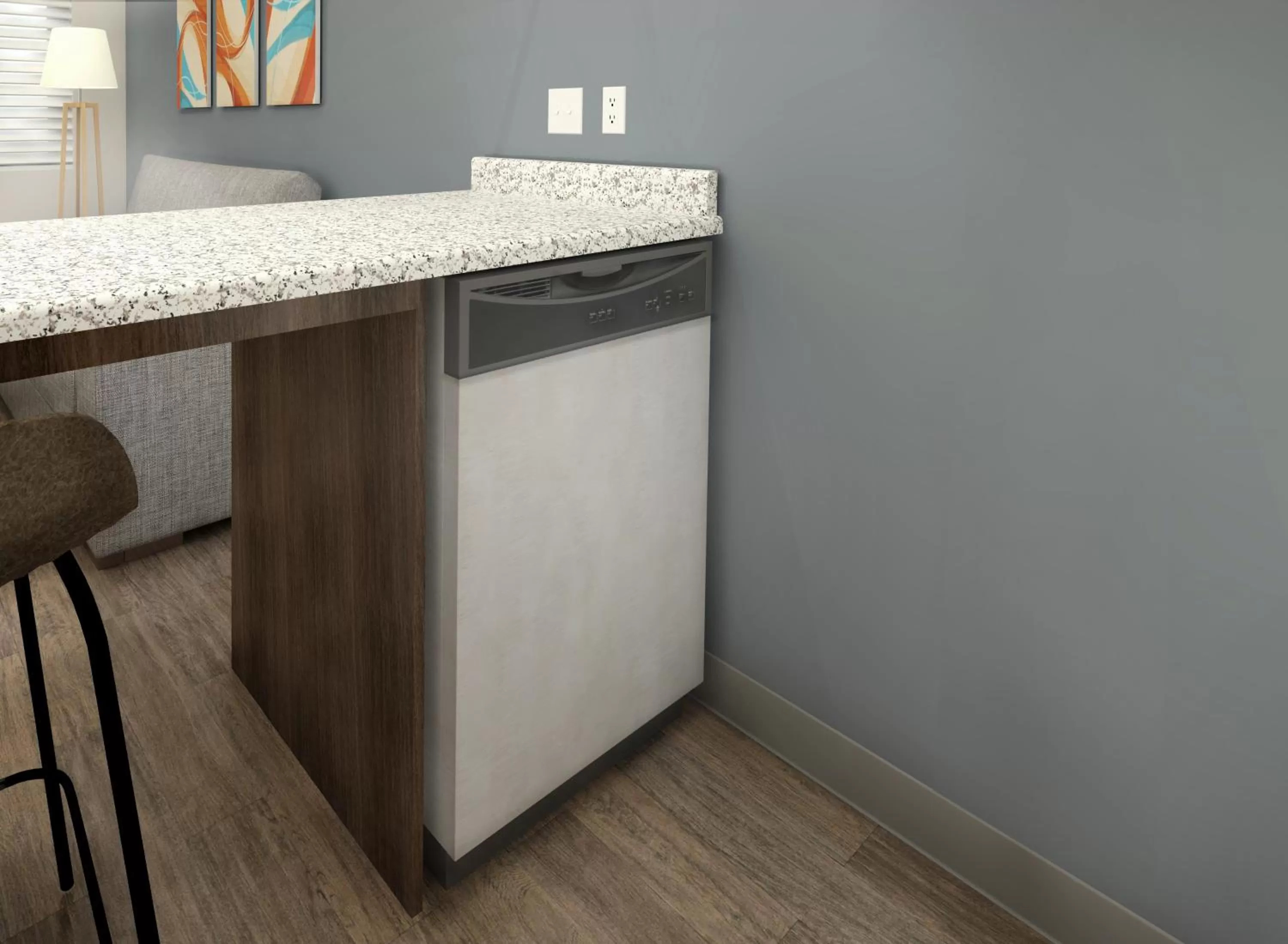 Kitchen or kitchenette in stayAPT Suites Alexandria-Fort Belvoir