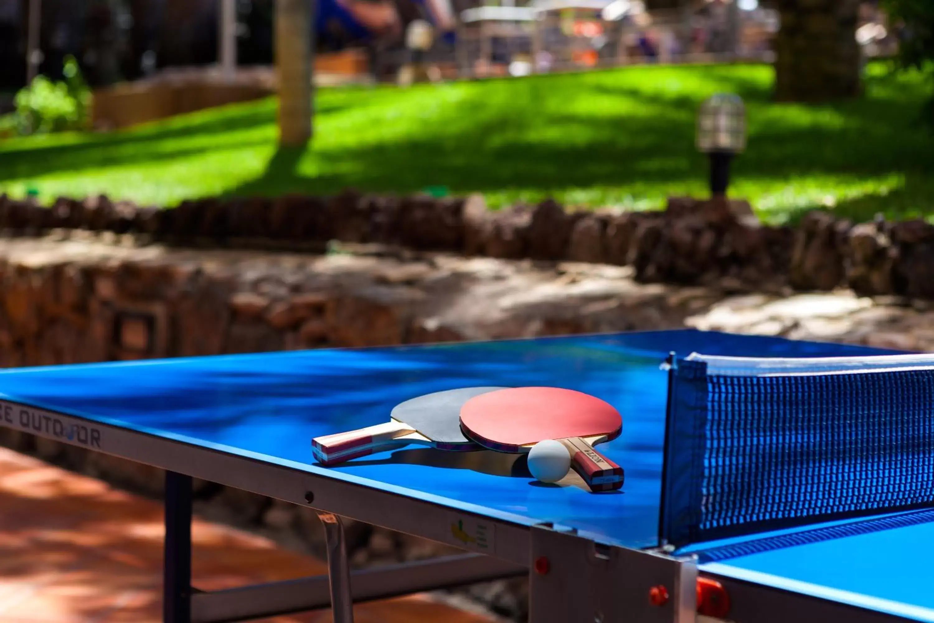 Table tennis in Seaside Sandy Beach