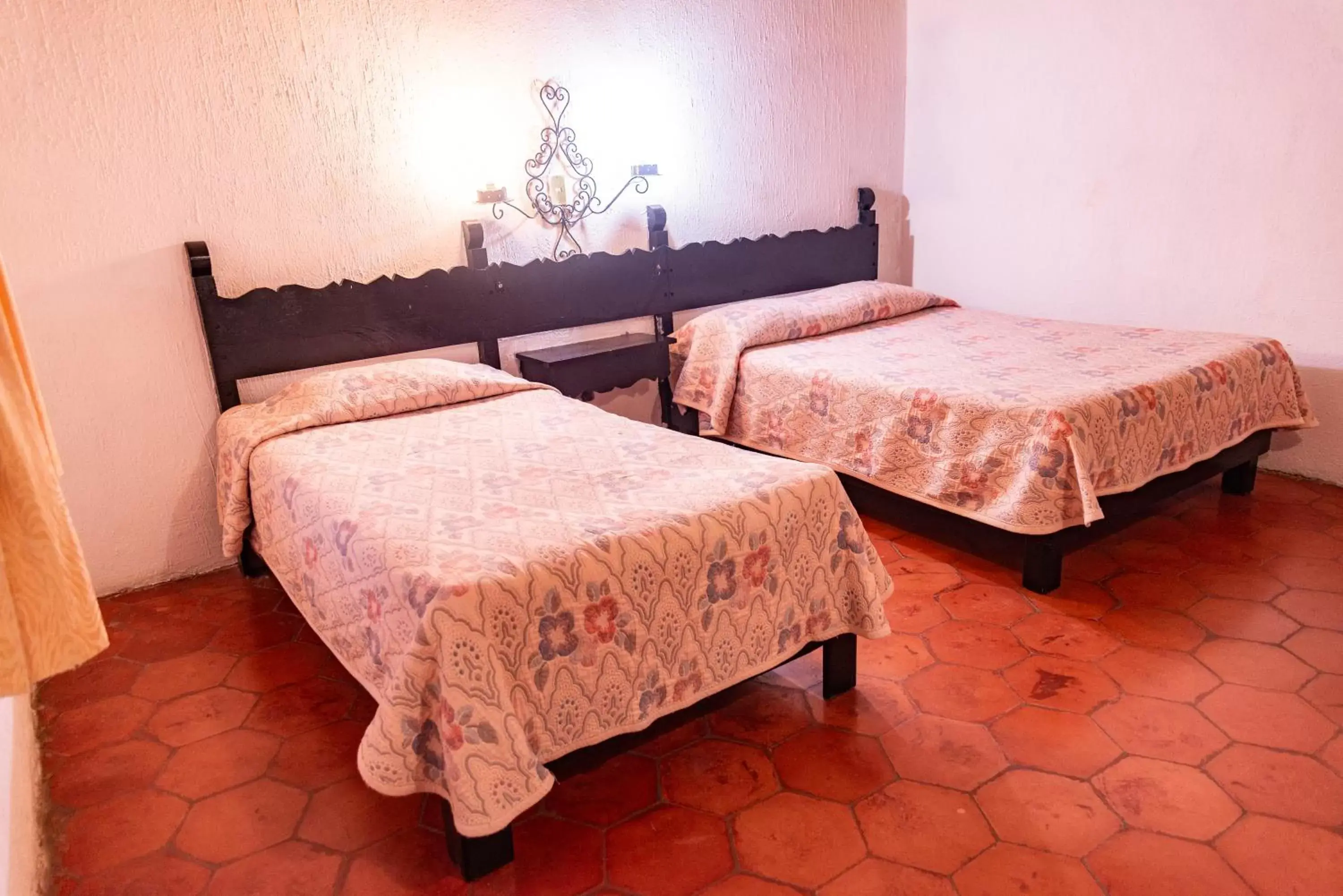 Bed in Hotel Hacienda de Cobos