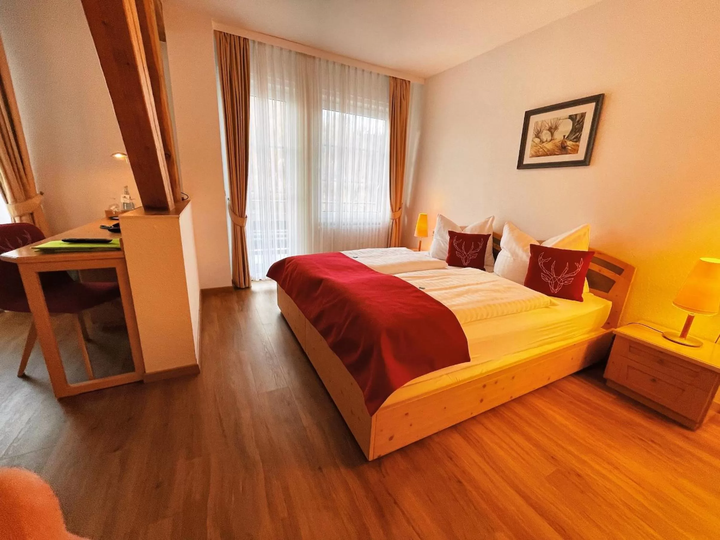 Bedroom, Bed in Albhotel Malakoff - House of Nature