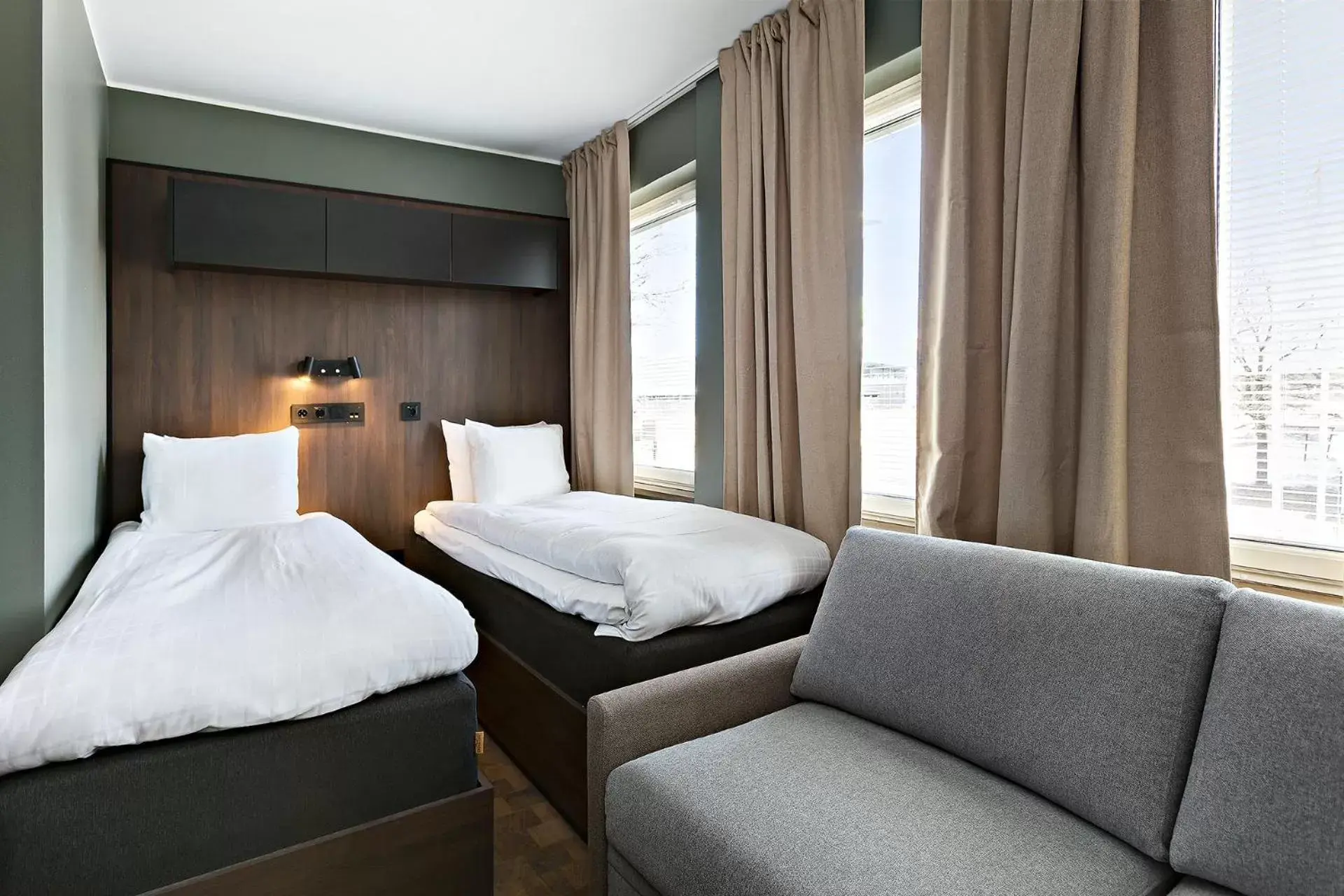 Bed in Sure Hotel Studio by Best Western Bromma