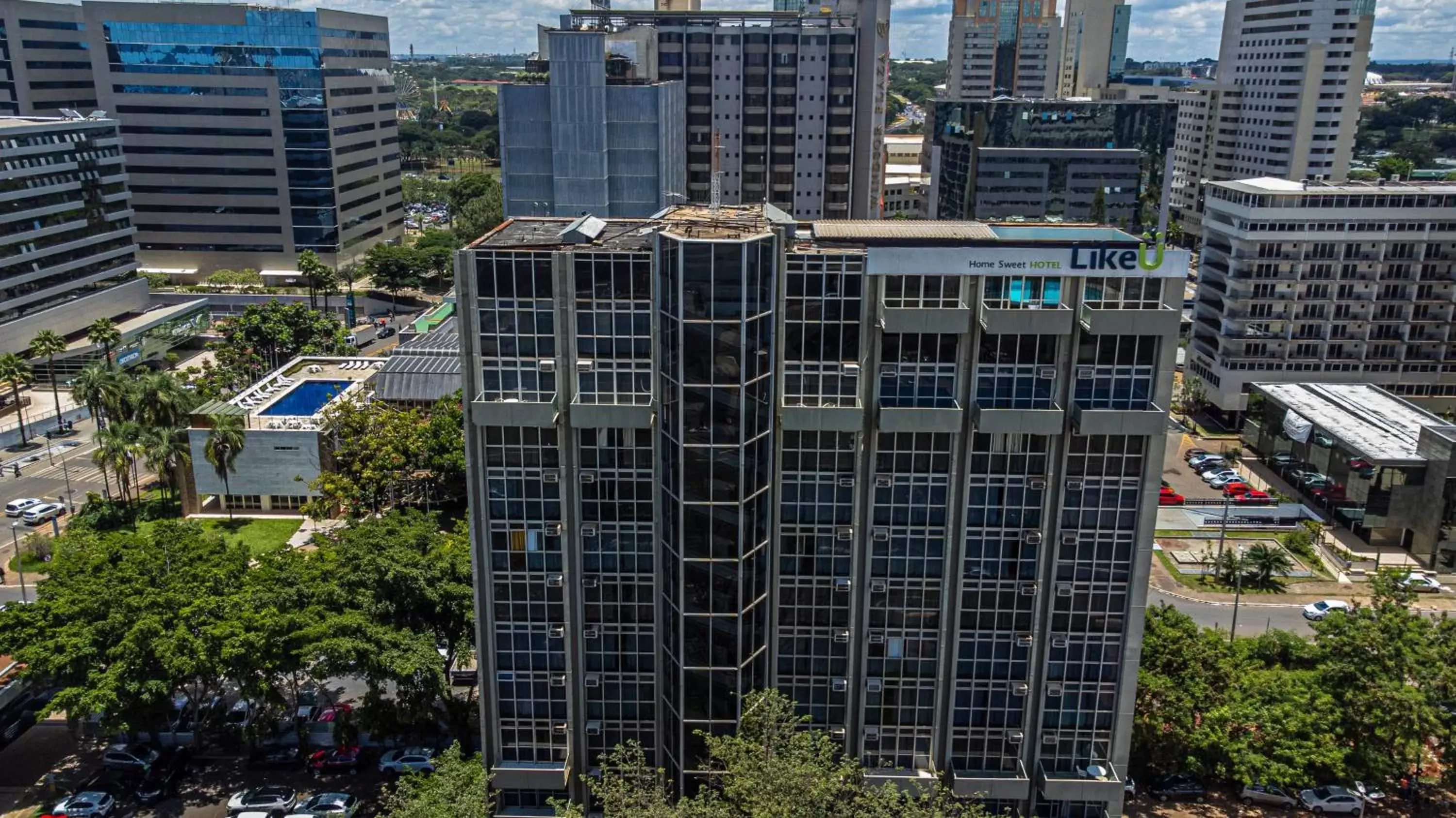 Property building in Like U Hotel Brasília Property building in Like U Hotel Brasília
