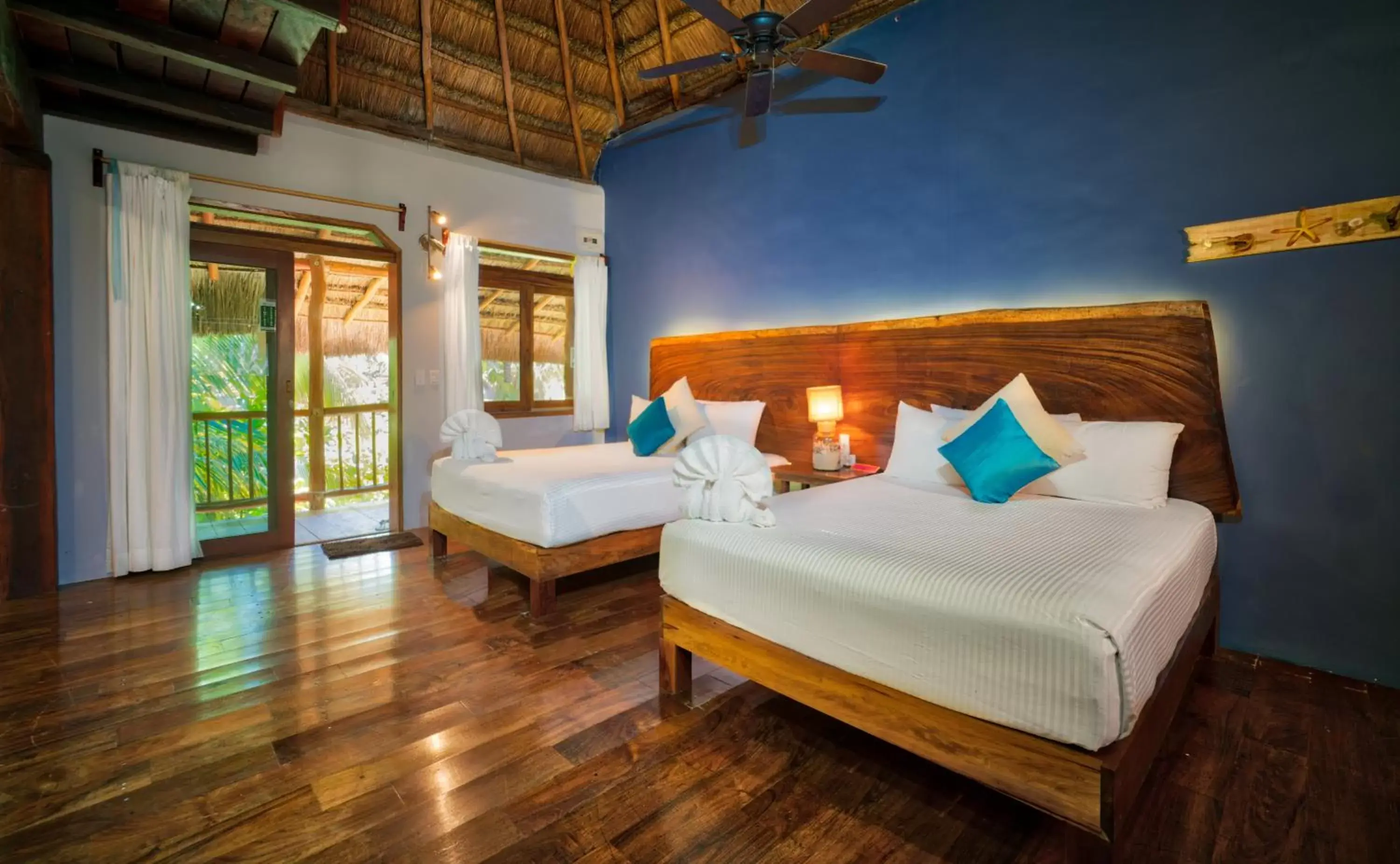 Bed in Playa Canek Beachfront Eco Hotel