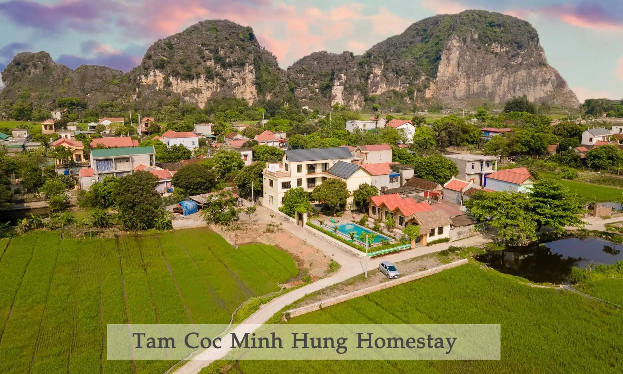 Bird's eye view in Tam Coc Minh Hung Homestay Bird's eye view in Tam Coc Minh Hung Homestay