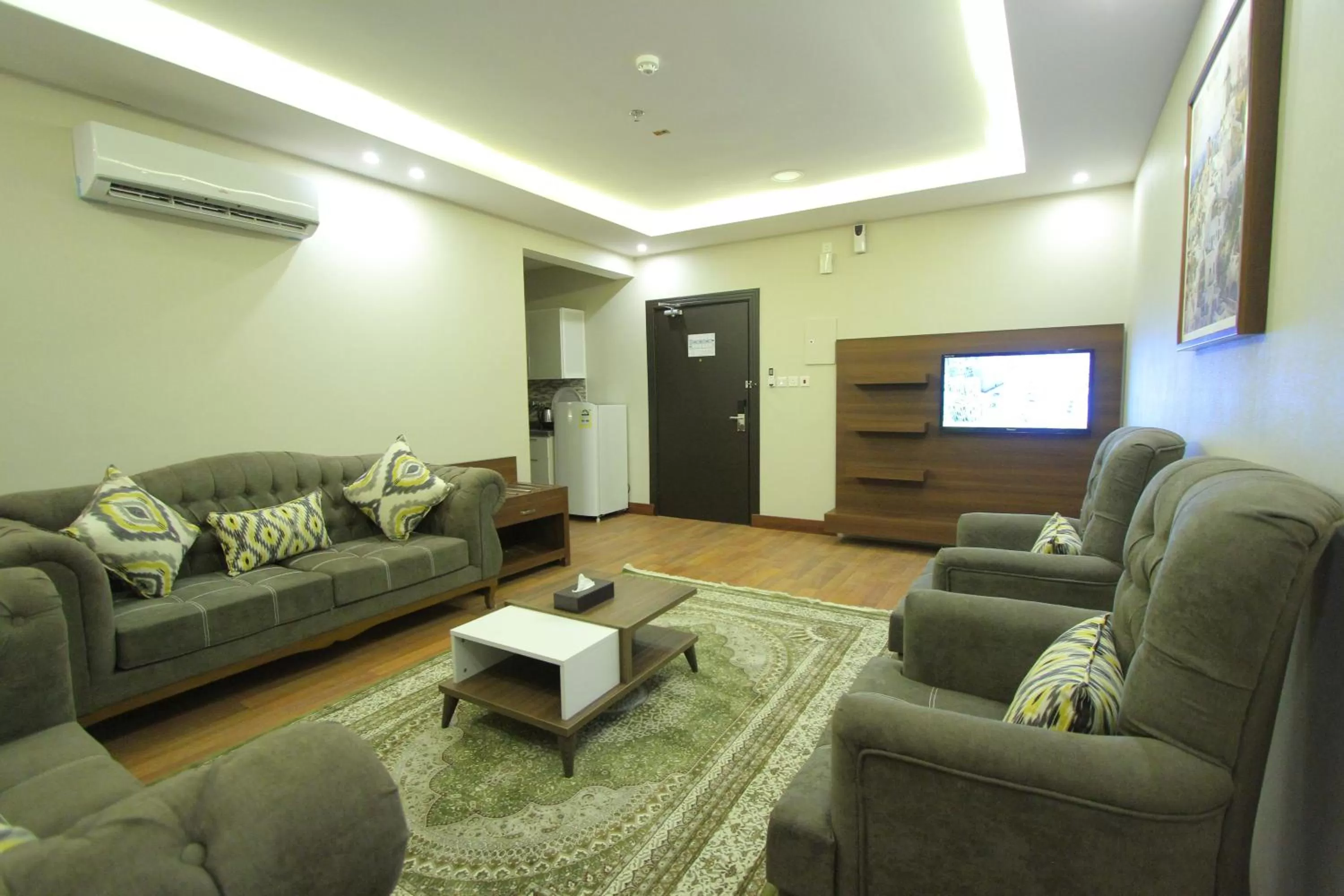 Seating area in Qasr Rayana Aparthotel