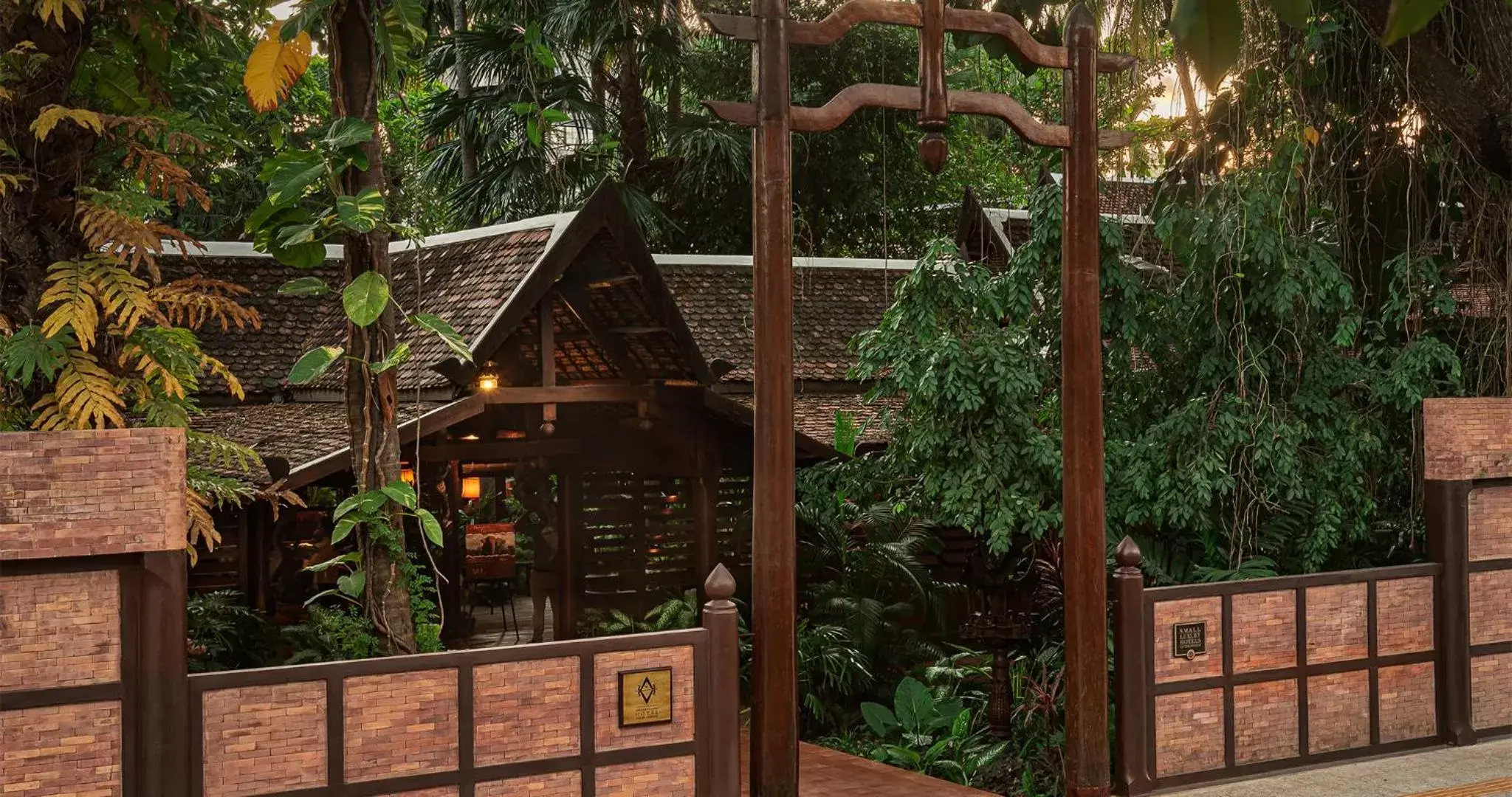Facade/entrance in Angkor Village Hotel - Small Luxury Hotels of the World Facade/entrance in Angkor Village Hotel - Small Luxury Hotels of the World