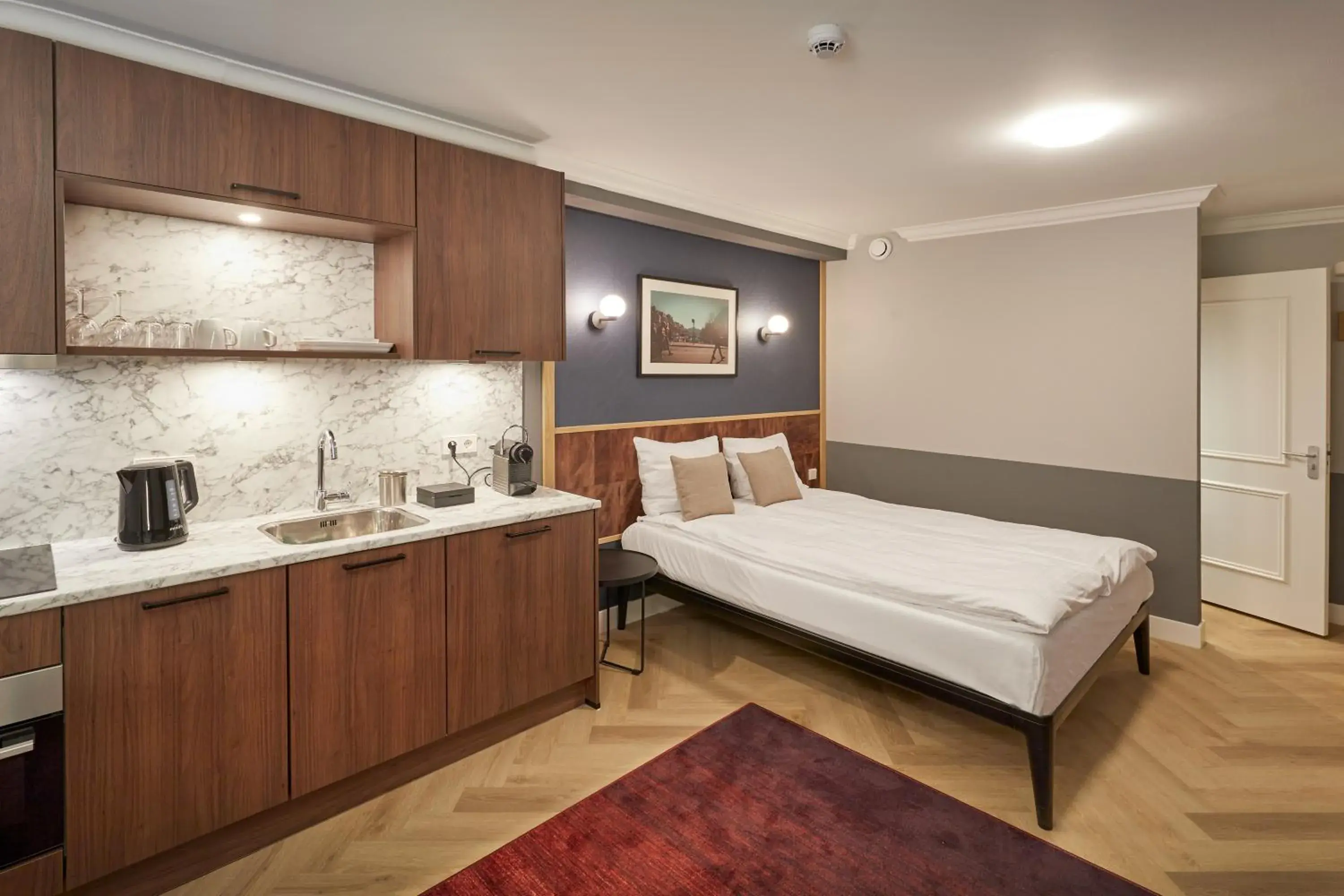 Bed in Nova Apartments Amsterdam