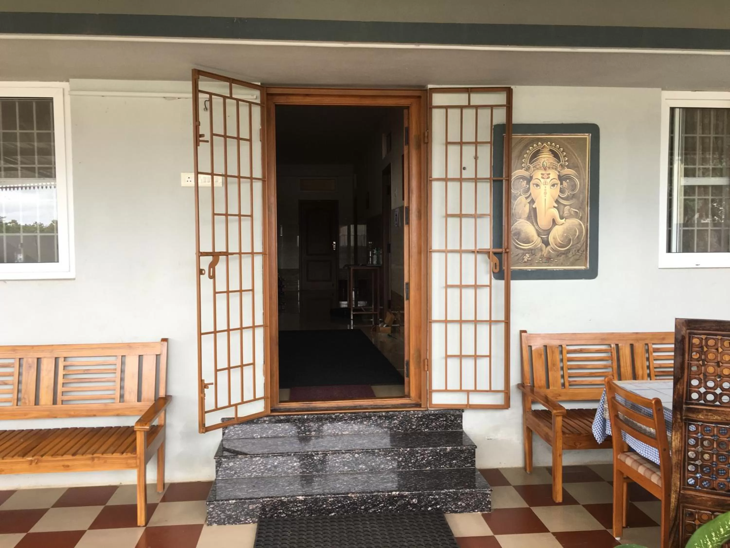 Lobby or reception in Shantham Service Apartments