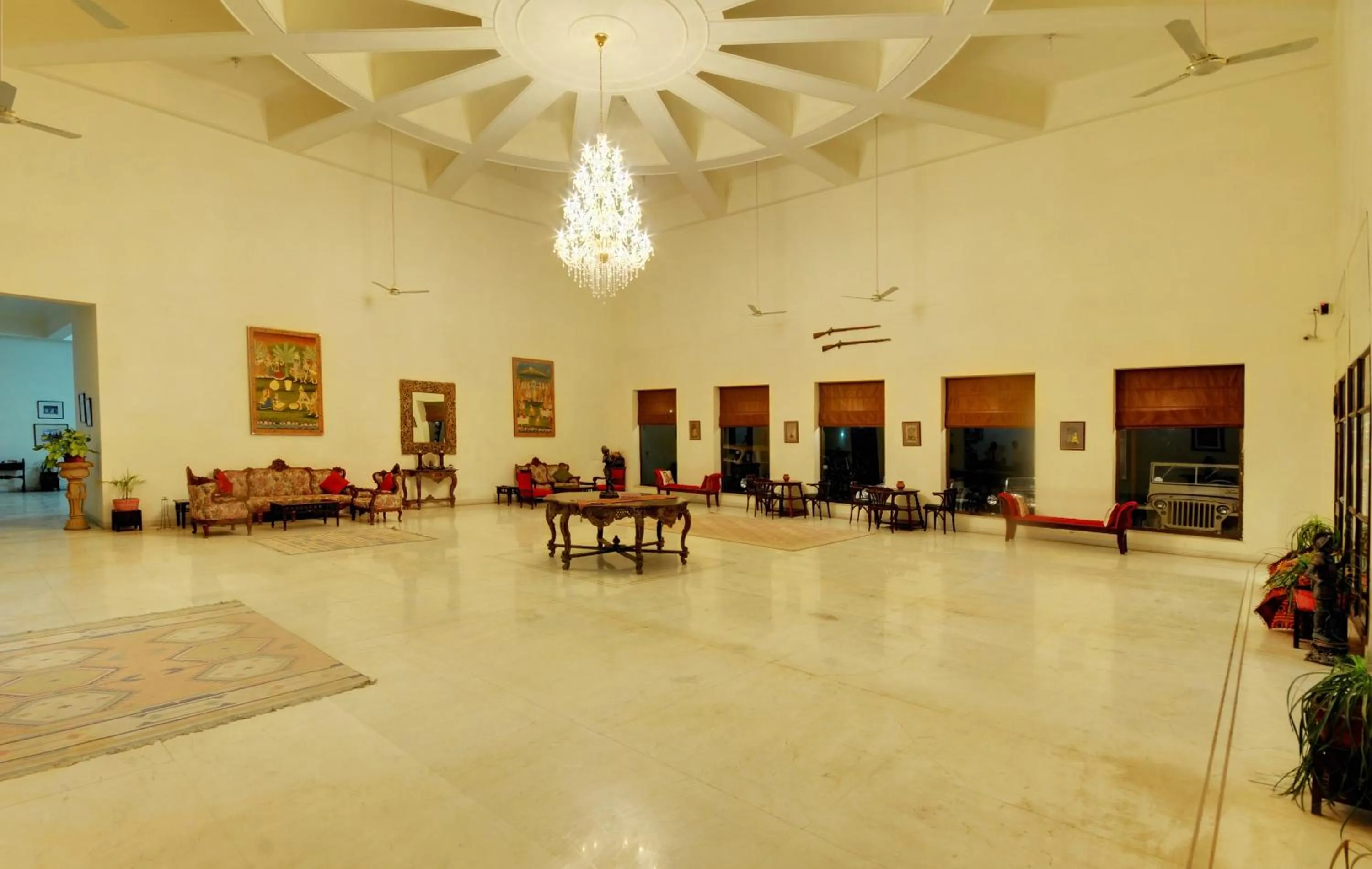 Lobby or reception in The Hadoti Palace, Bundi