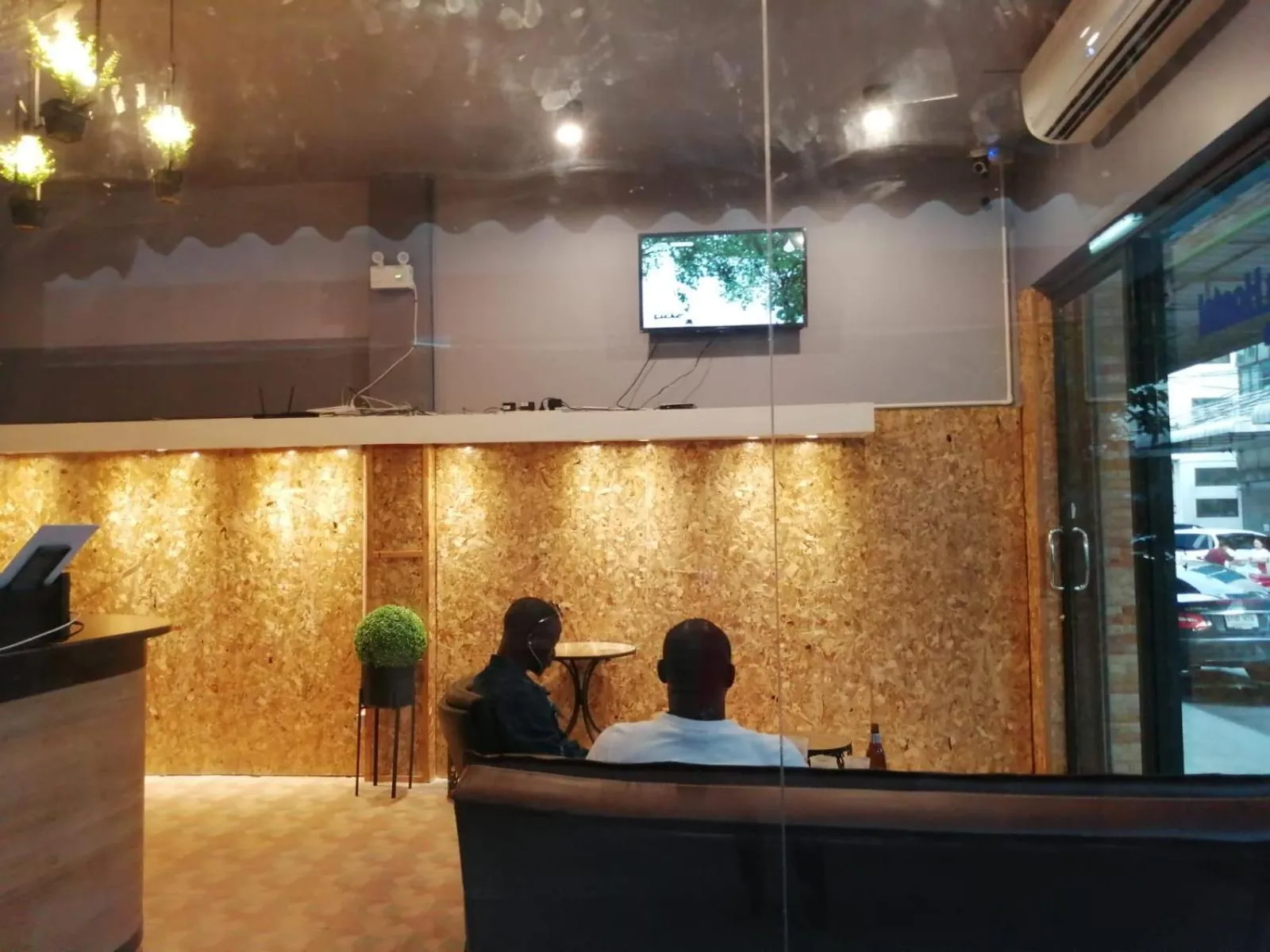 Lobby/Reception in SleepCats Hostel