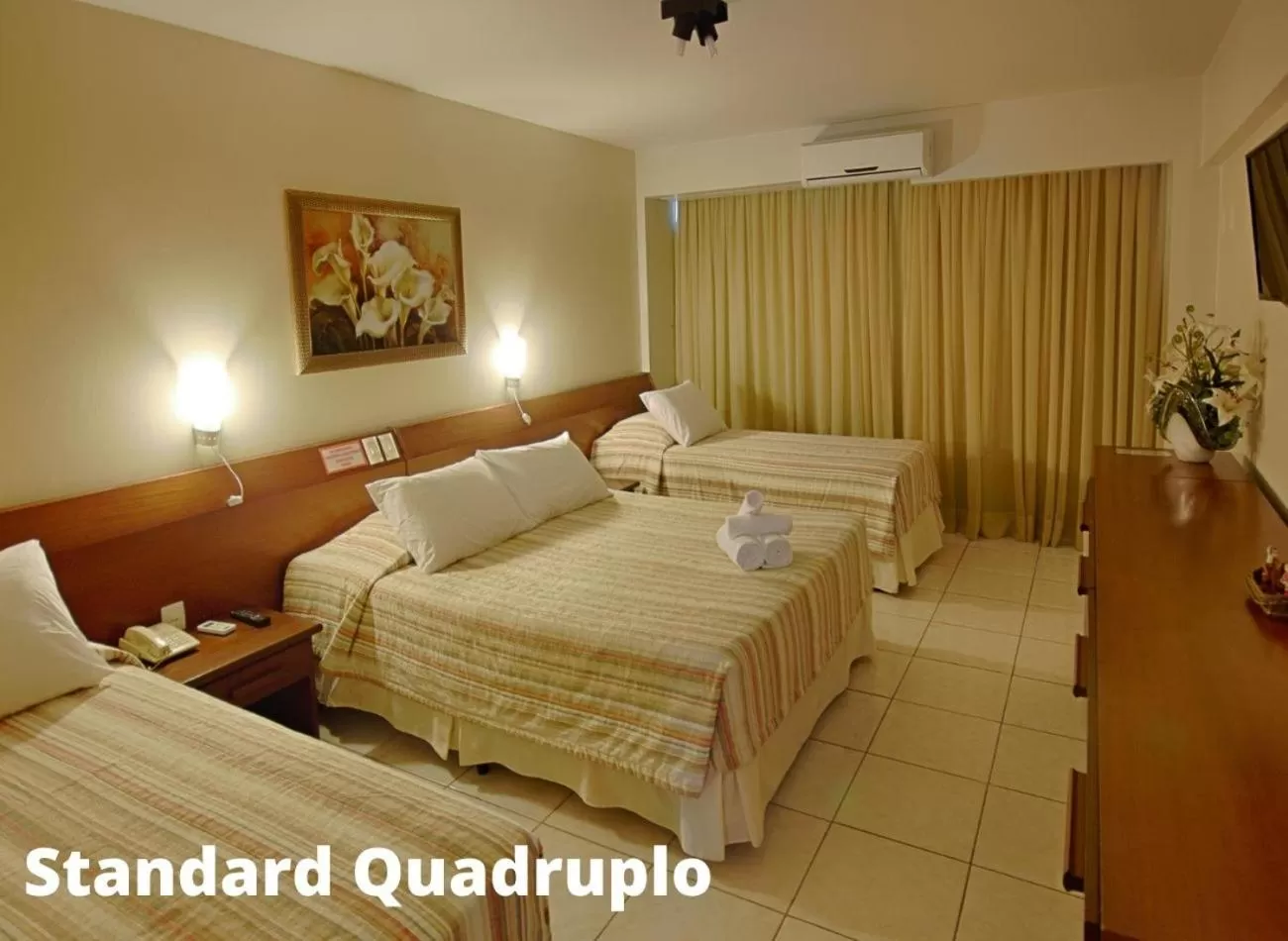 Bed in Foz Presidente Comfort Hotel