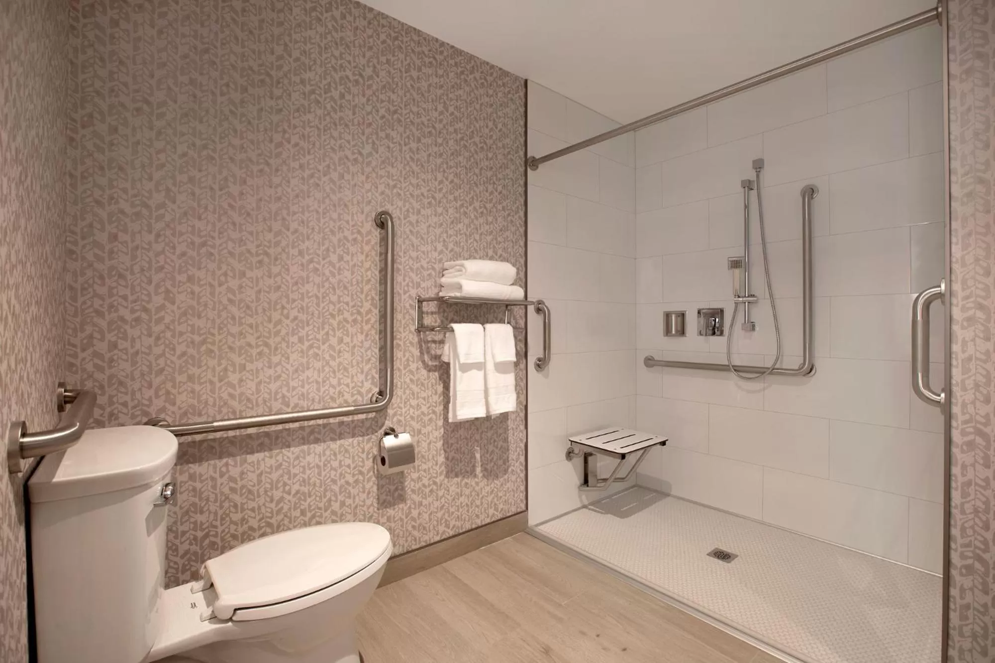 Shower in Great Blue Heron Hotel