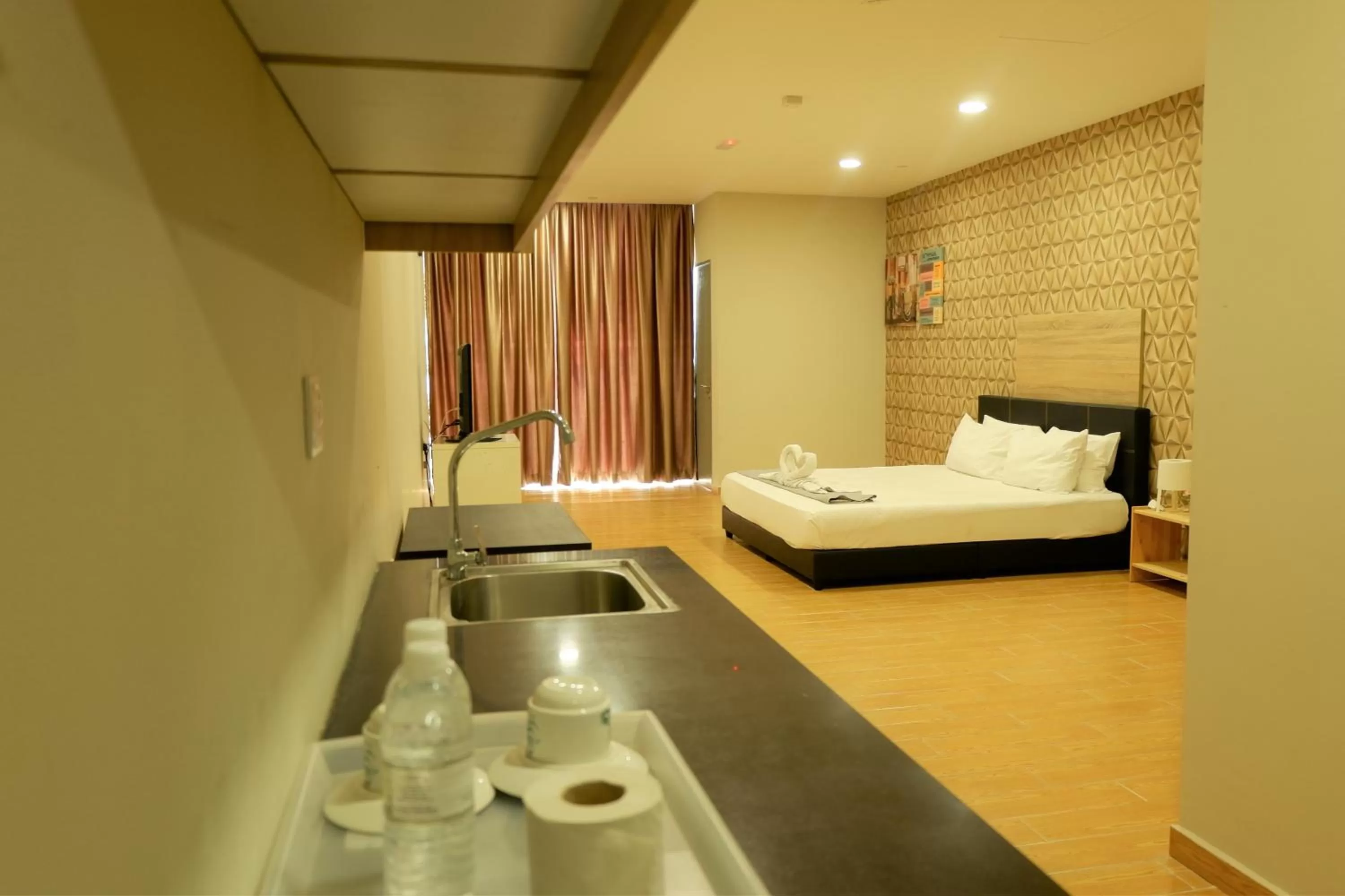 Photo of the whole room, Bed in Bangi Perdana Hotel